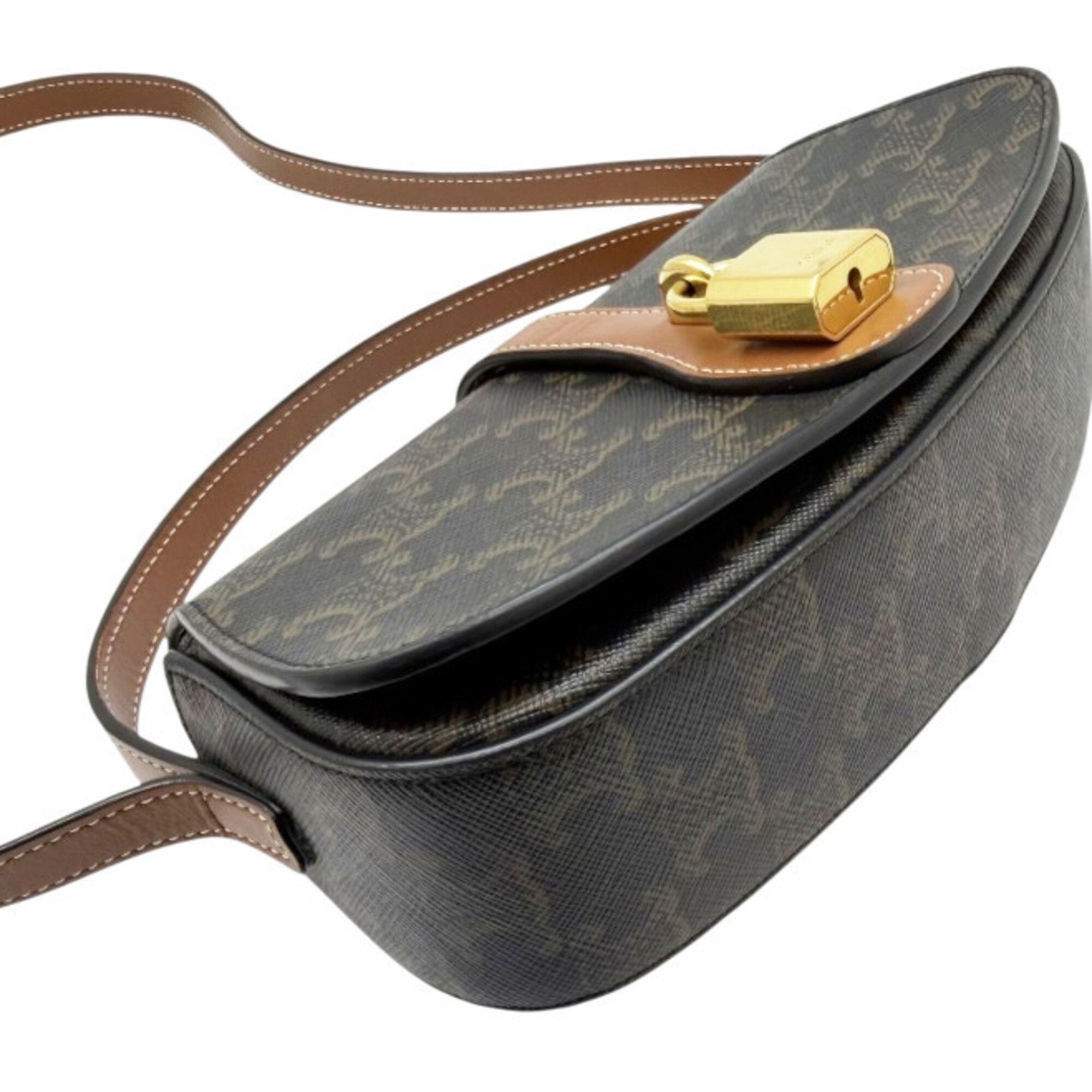 Coated Canvas Leather Handbag Shoulder Bag (Pre-Owned) - Celine - Modalova