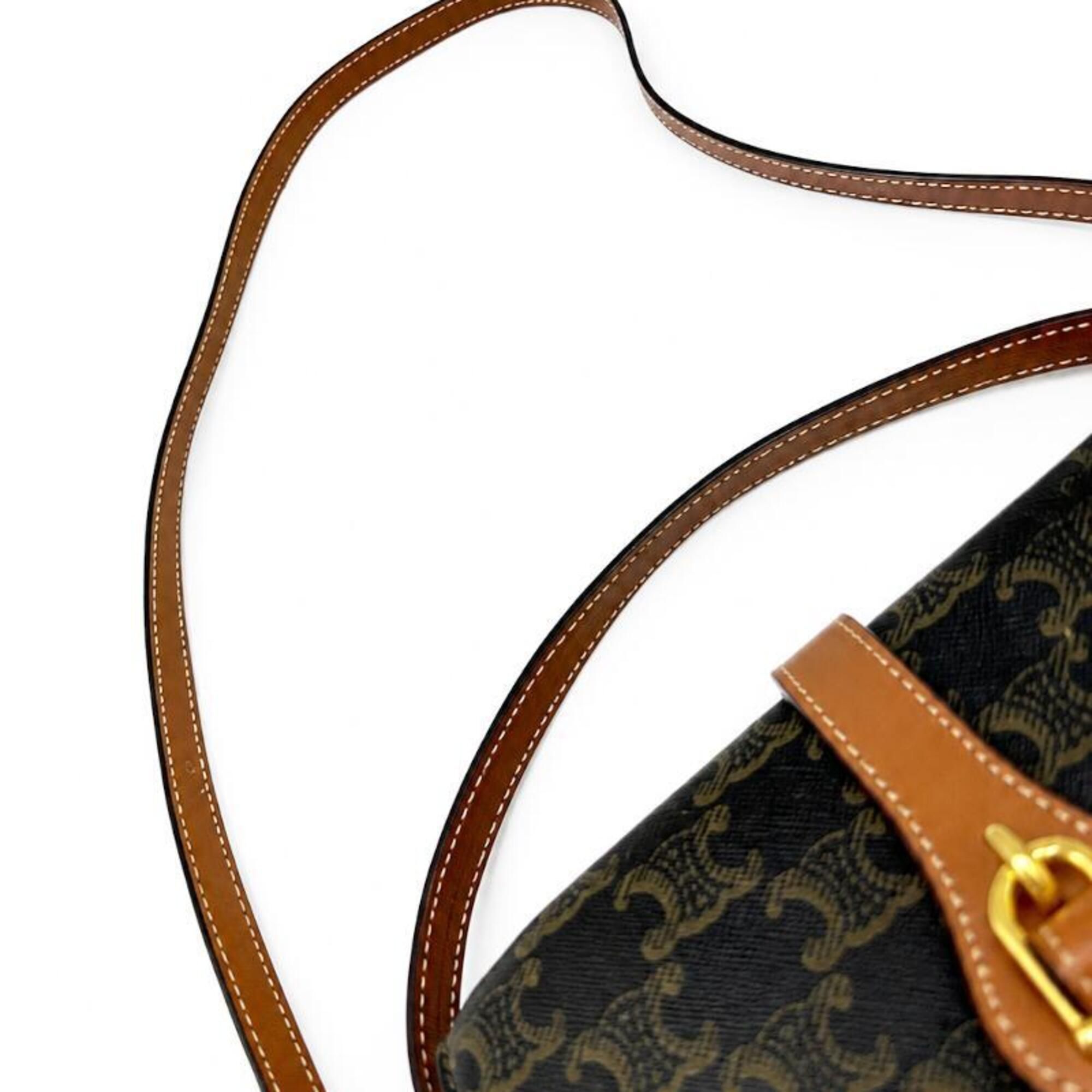 Coated Canvas Leather Handbag Shoulder Bag (Pre-Owned) - Celine - Modalova