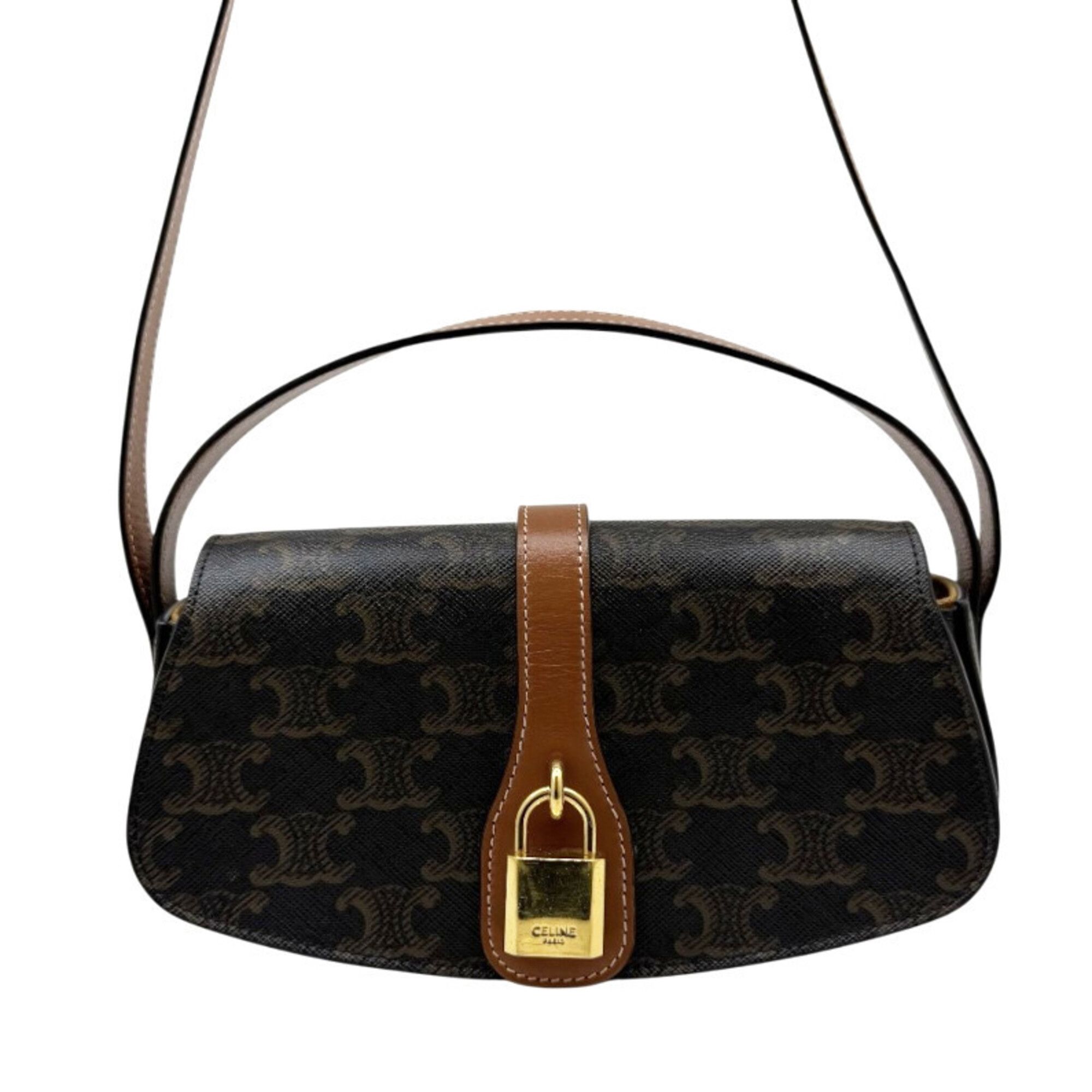 Coated Canvas Leather Handbag Shoulder Bag (Pre-Owned) - Celine - Modalova