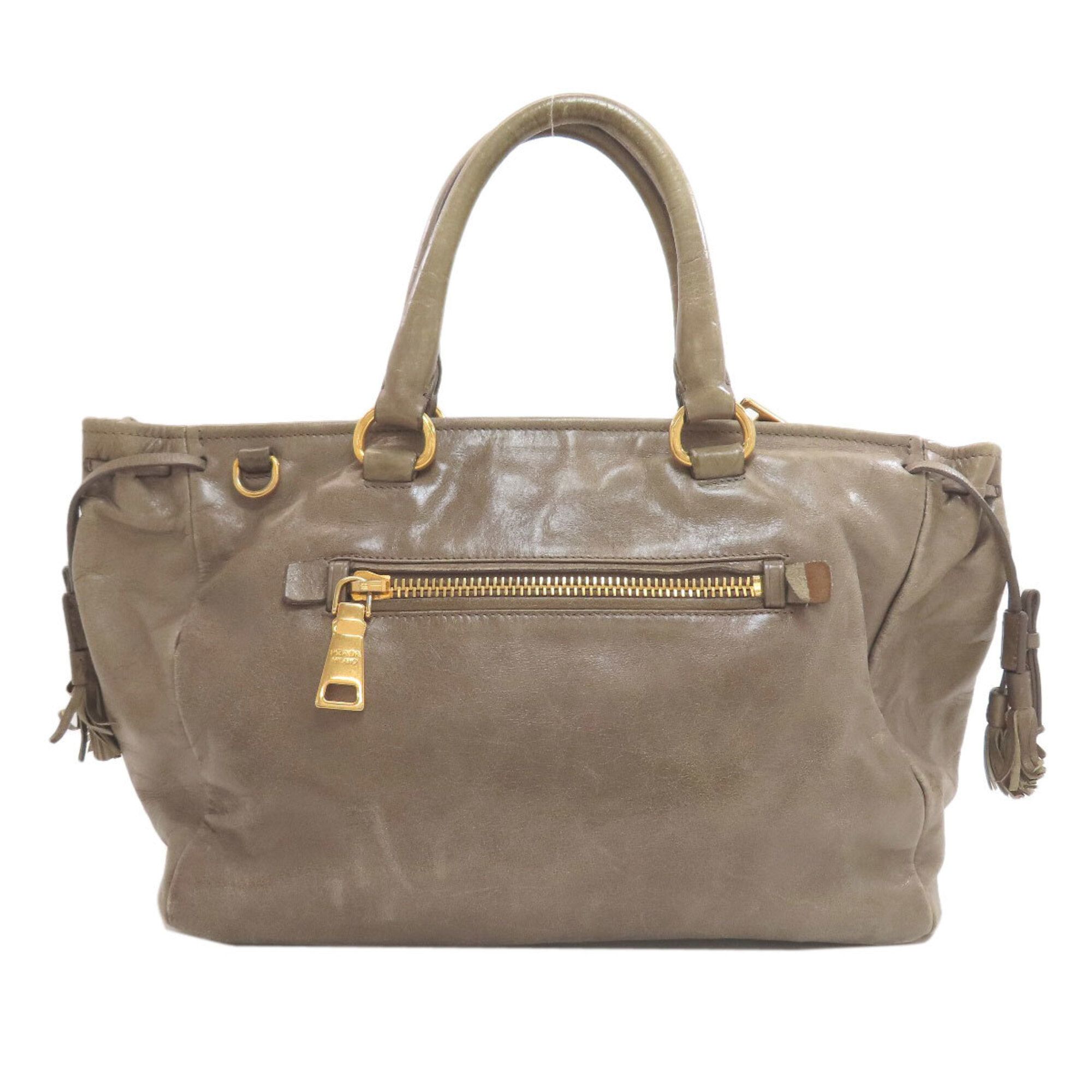 Leather Handbag (Pre-Owned) - Prada - Modalova