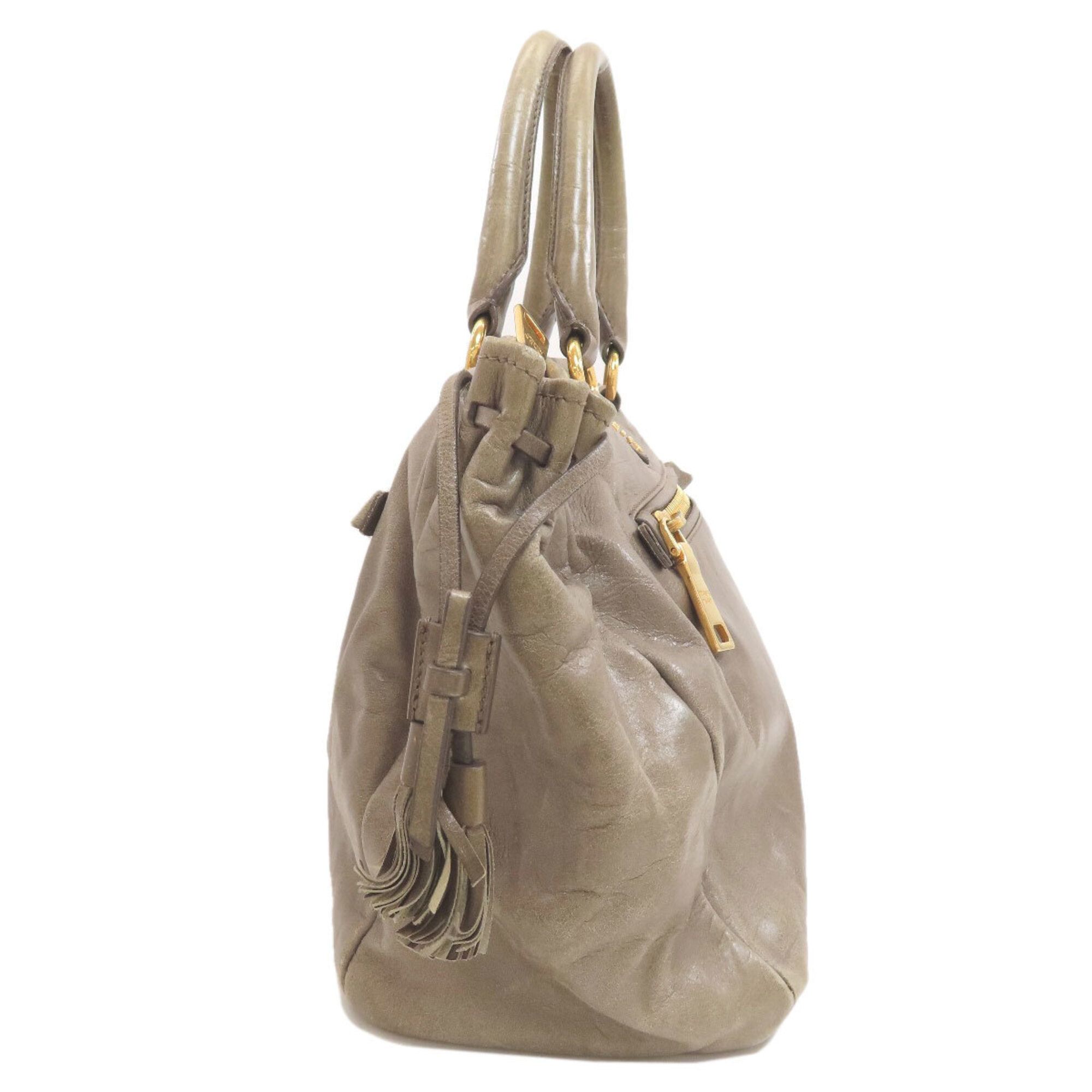 Leather Handbag (Pre-Owned) - Prada - Modalova
