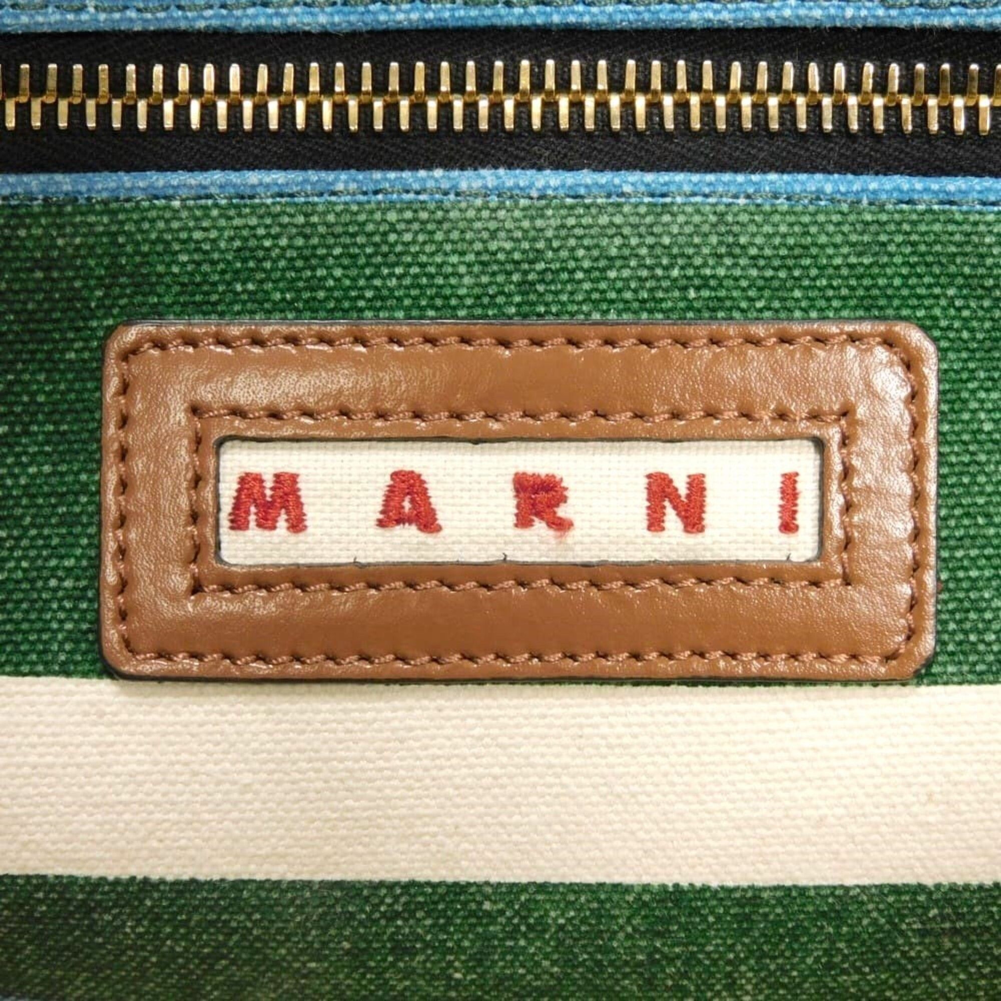 Cotton Canvas Basket Handbag (Pre-Owned) - Marni - Modalova