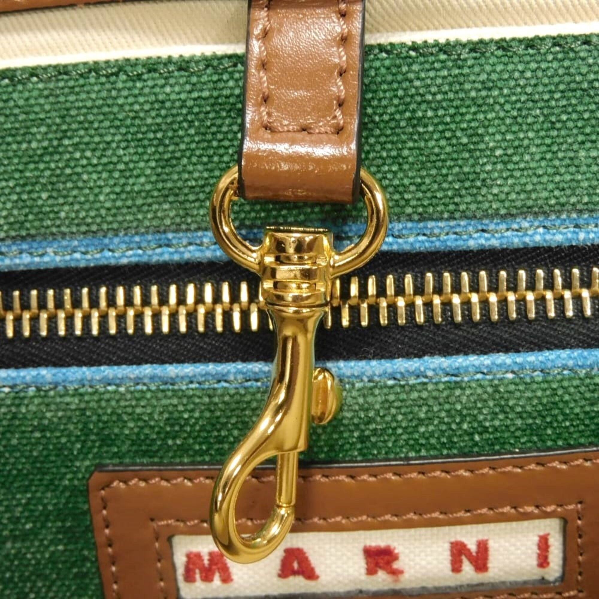 Cotton Canvas Basket Handbag (Pre-Owned) - Marni - Modalova