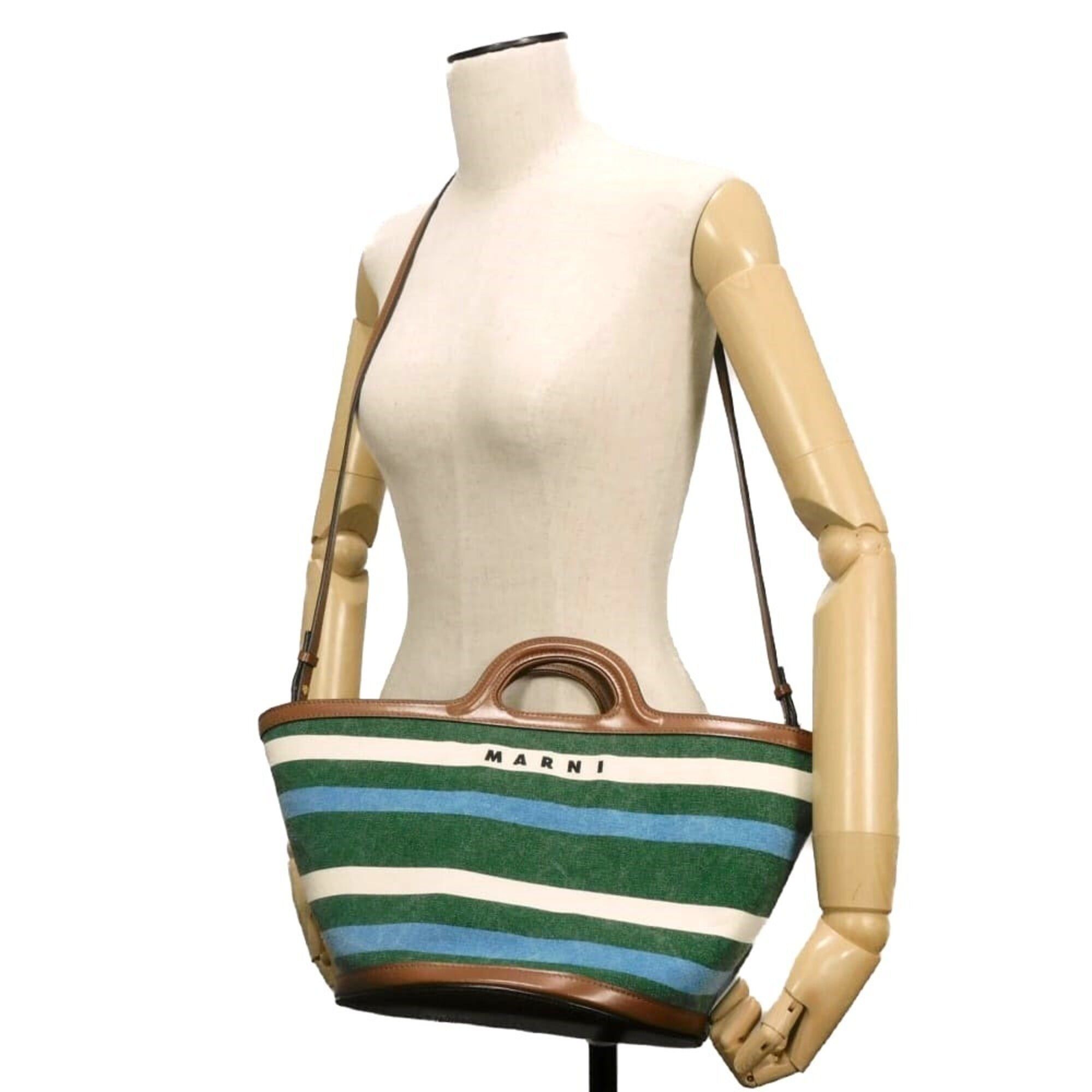 Cotton Canvas Basket Handbag (Pre-Owned) - Marni - Modalova