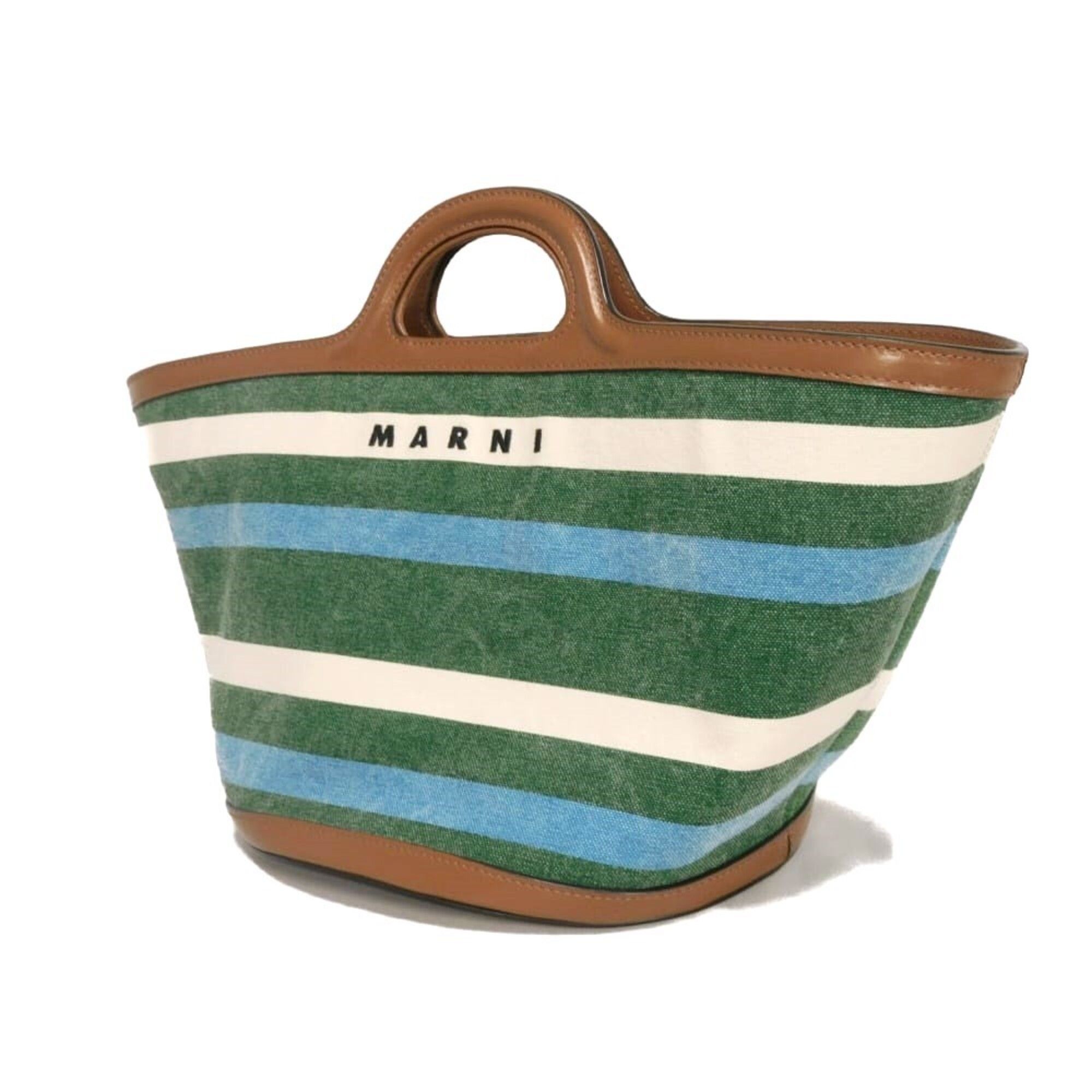 Cotton Canvas Basket Handbag (Pre-Owned) - Marni - Modalova