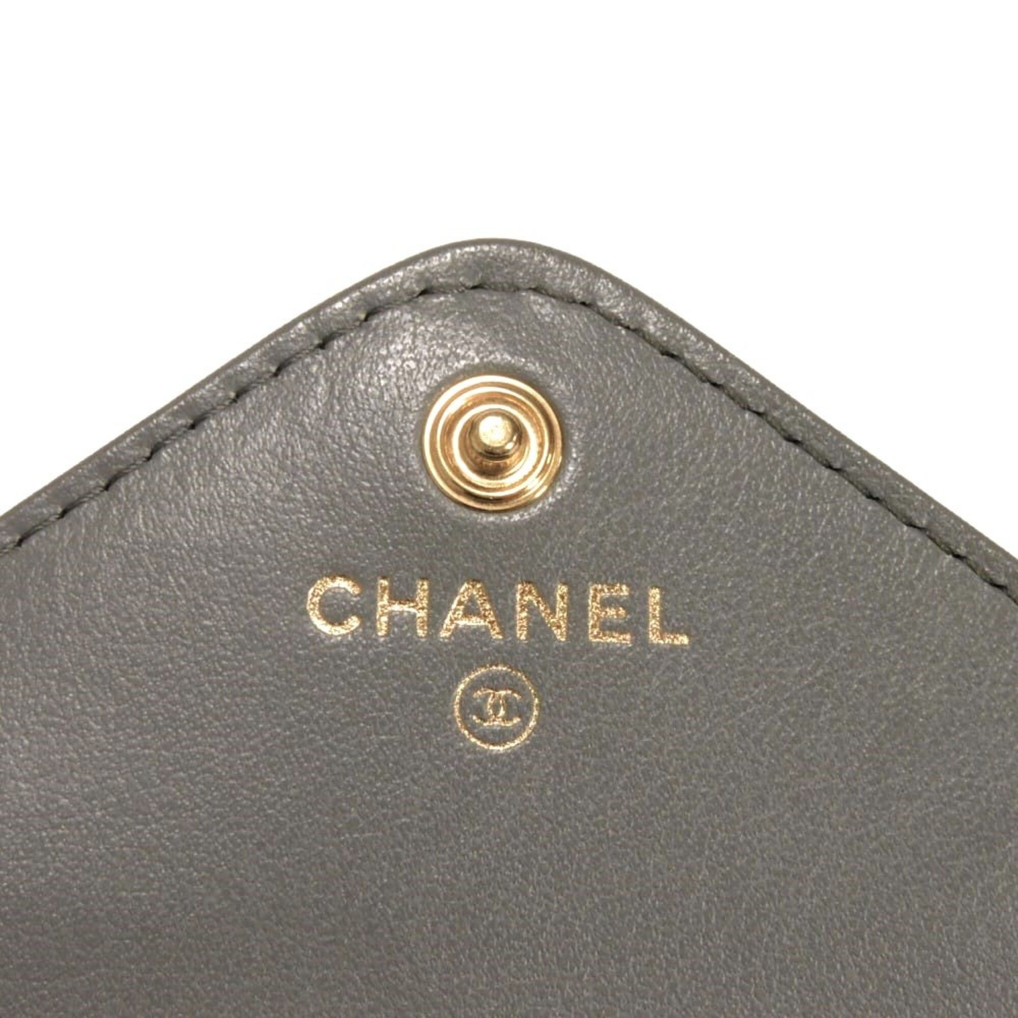 Leather Wallet (Bi-Fold) (Pre-Owned) - Chanel - Modalova