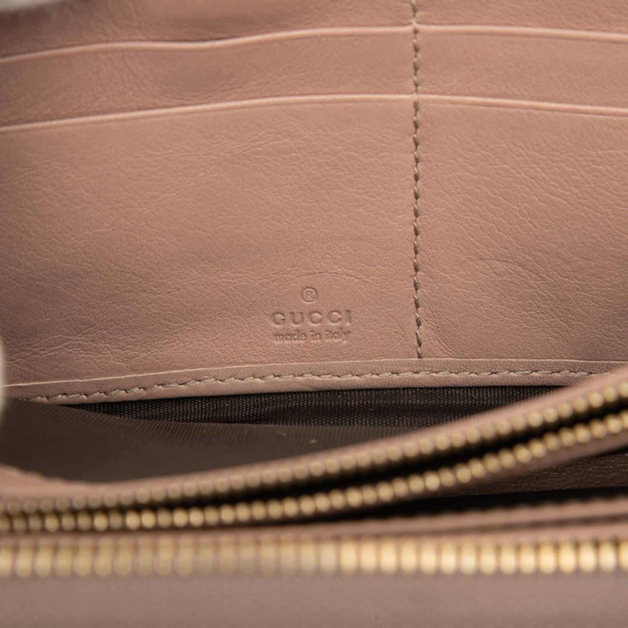 Leather Long Wallet (Bi-Fold) (Pre-Owned) - Gucci - Modalova