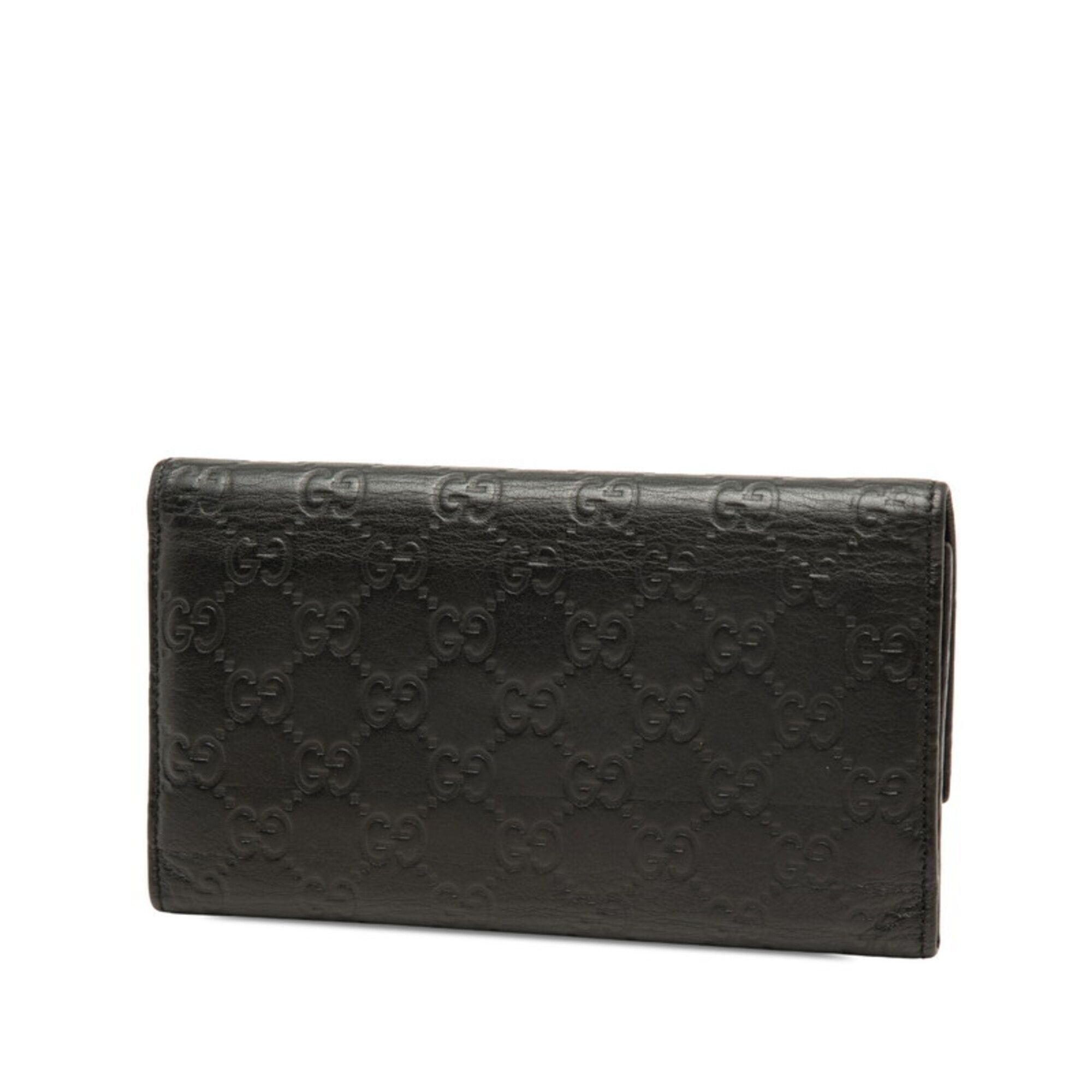 Leather Long Wallet (Tri-Fold) (Pre-Owned) - Gucci - Modalova
