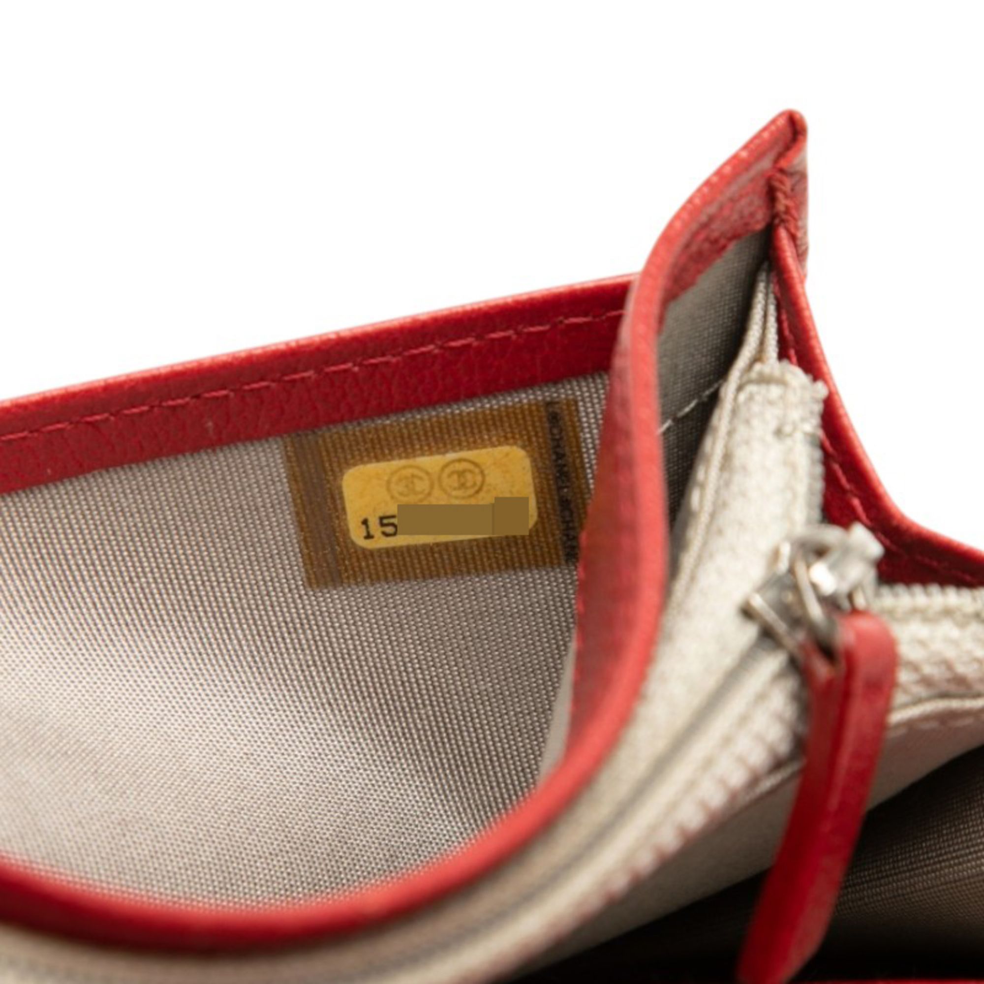 Leather Long Wallet (Bi-Fold) (Pre-Owned) - Chanel - Modalova