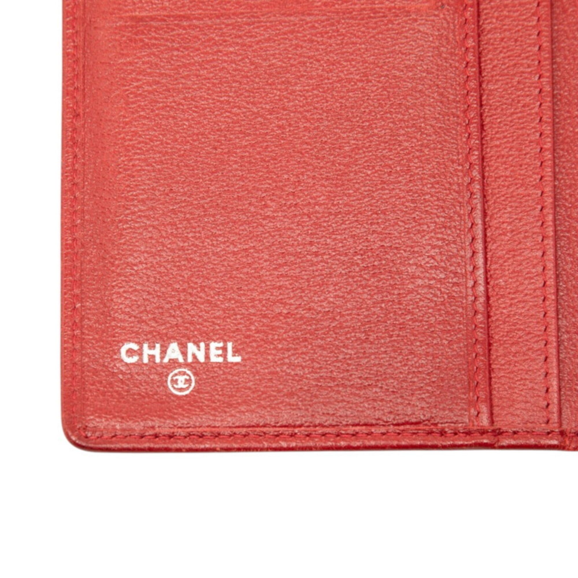 Leather Long Wallet (Bi-Fold) (Pre-Owned) - Chanel - Modalova