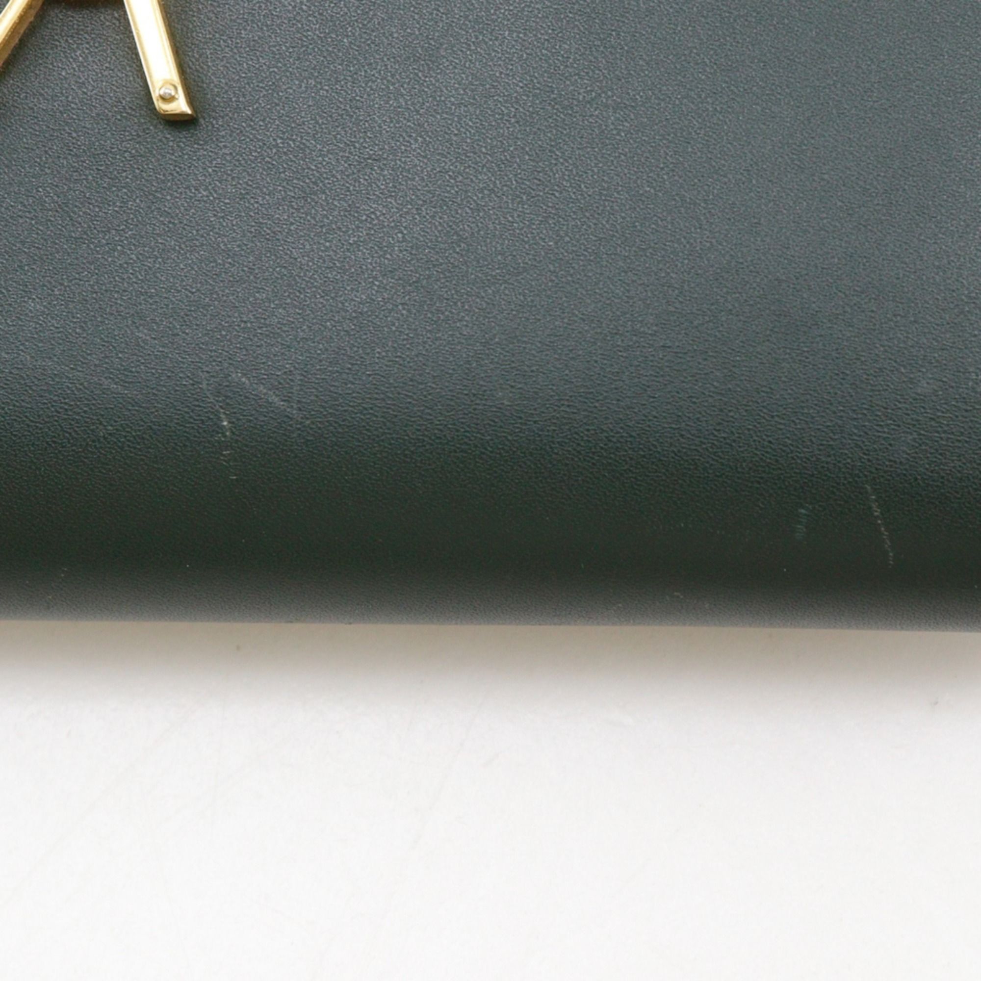 Leather Chain/Shoulder Wallet (Pre-Owned) - Saint Laurent - Modalova