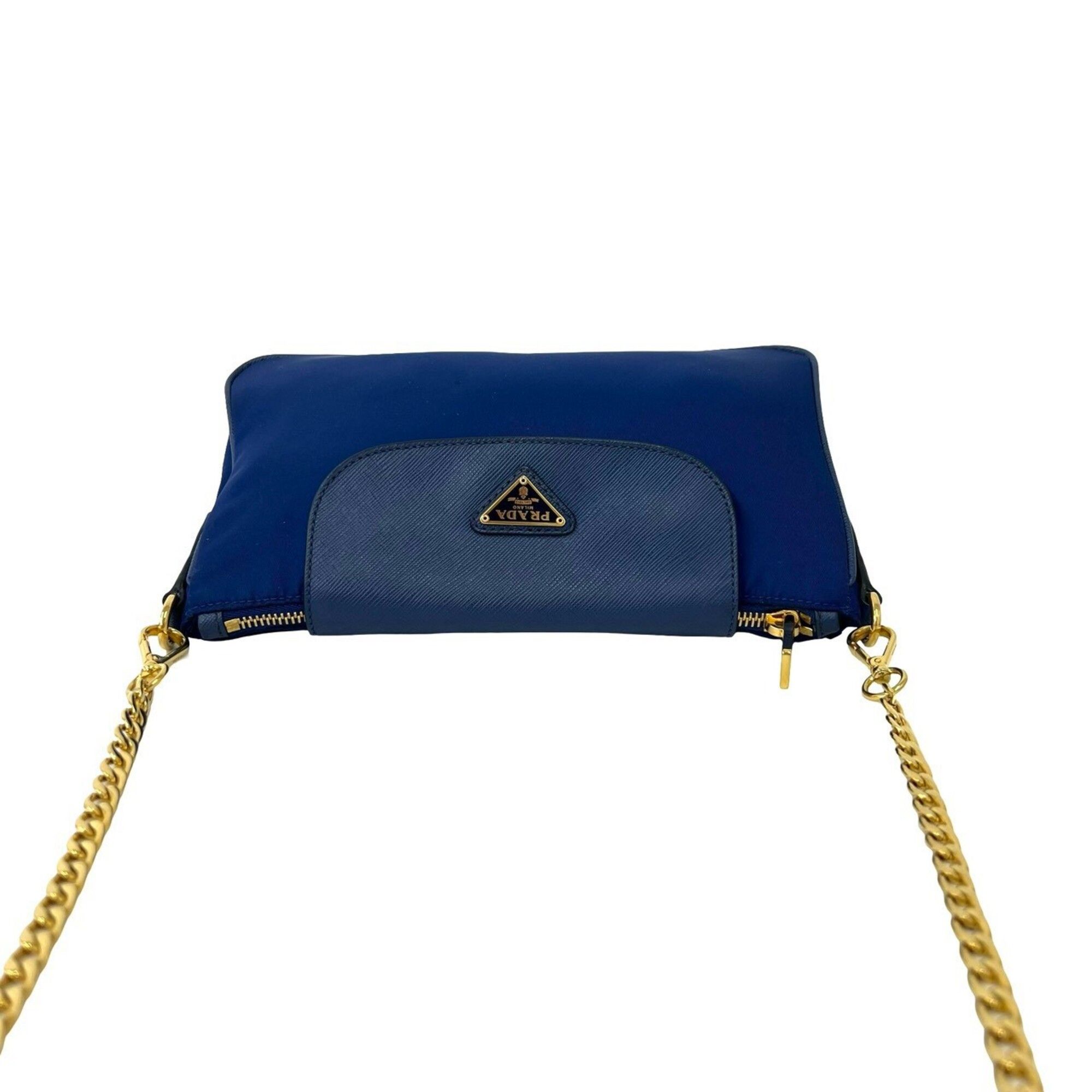 Nylon Leather Pochette Shoulder Bag (Pre-Owned) - Prada - Modalova