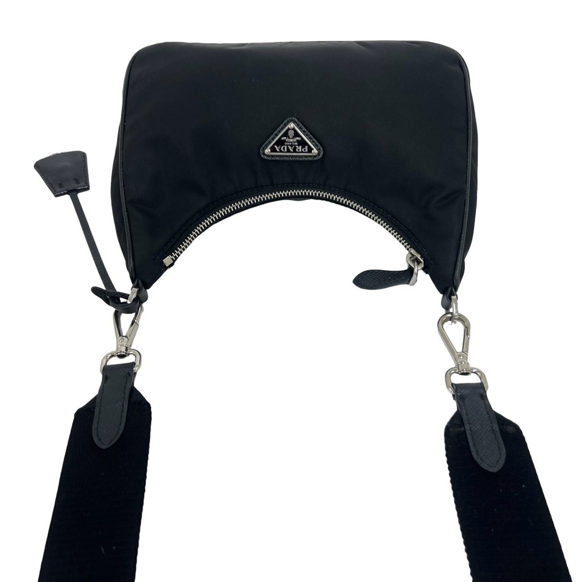 Nylon Leather Pouch Shoulder Bag (Pre-Owned) - Prada - Modalova