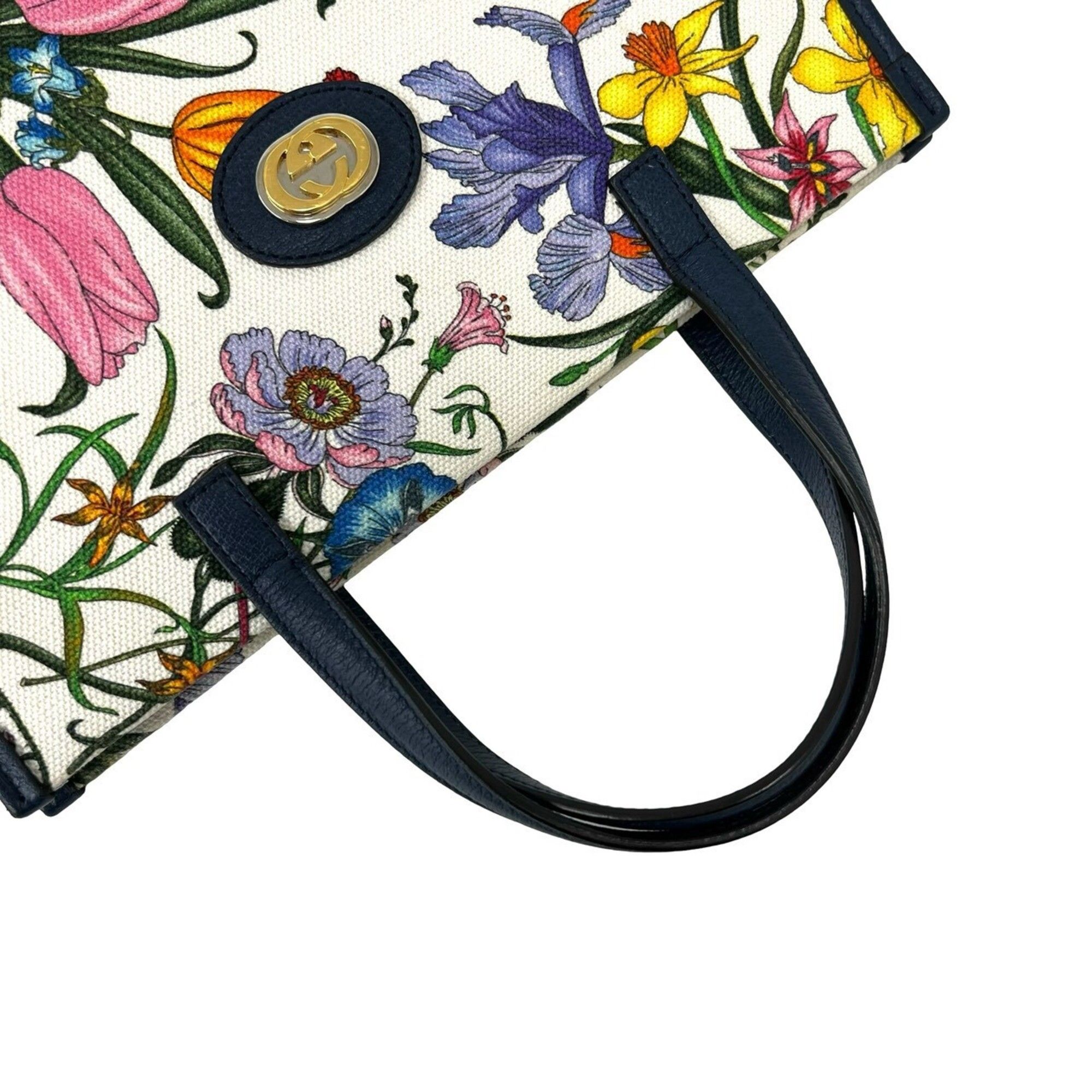 Canvas Leather Handbag Shoulder Bag (Pre-Owned) - Gucci - Modalova