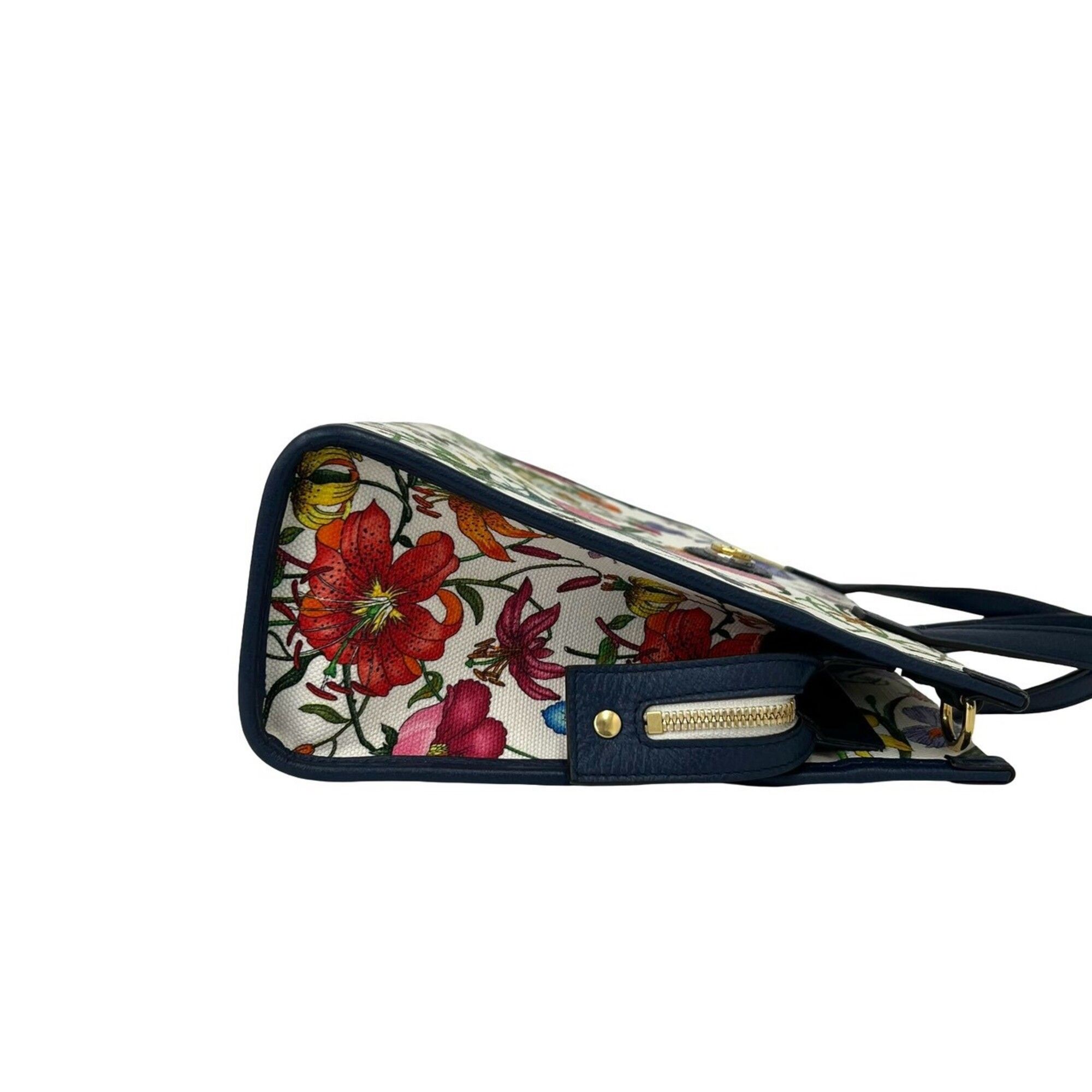 Canvas Leather Handbag Shoulder Bag (Pre-Owned) - Gucci - Modalova
