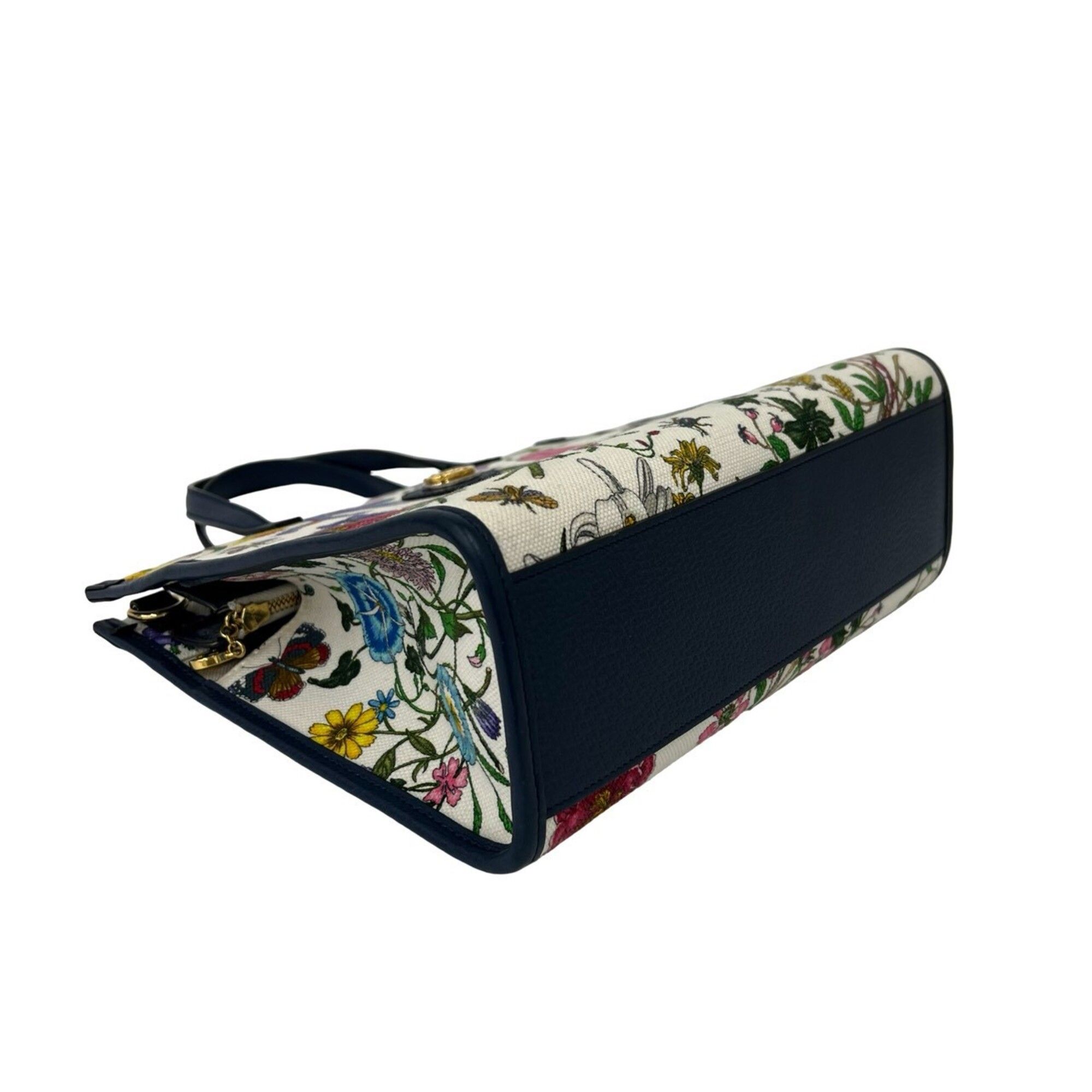 Canvas Leather Handbag Shoulder Bag (Pre-Owned) - Gucci - Modalova