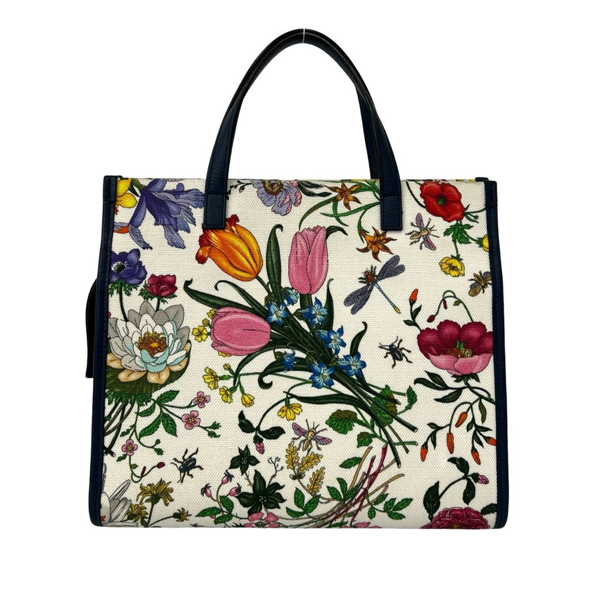 Canvas Leather Handbag Shoulder Bag (Pre-Owned) - Gucci - Modalova