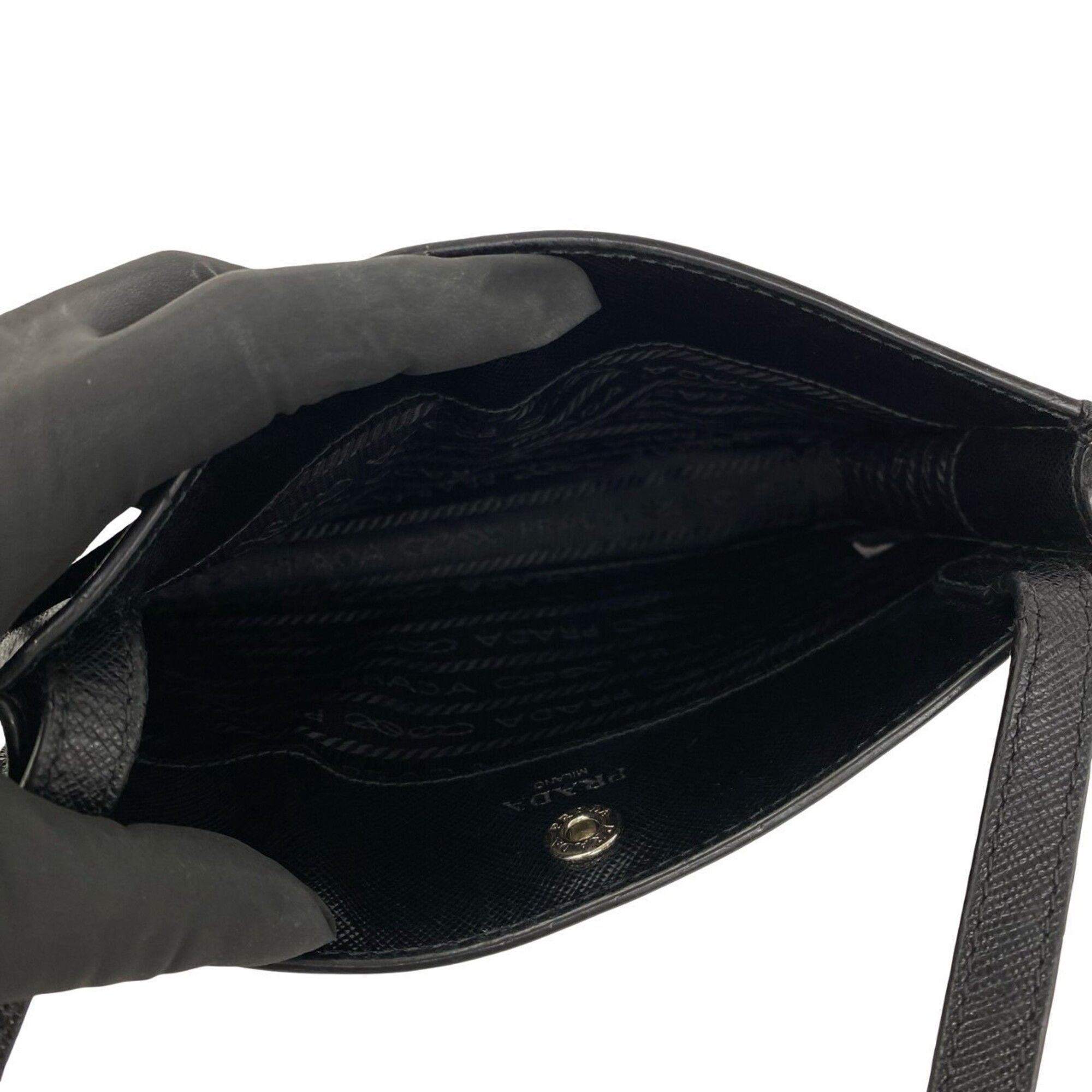 Leather Pochette Shoulder Bag (Pre-Owned) - Prada - Modalova