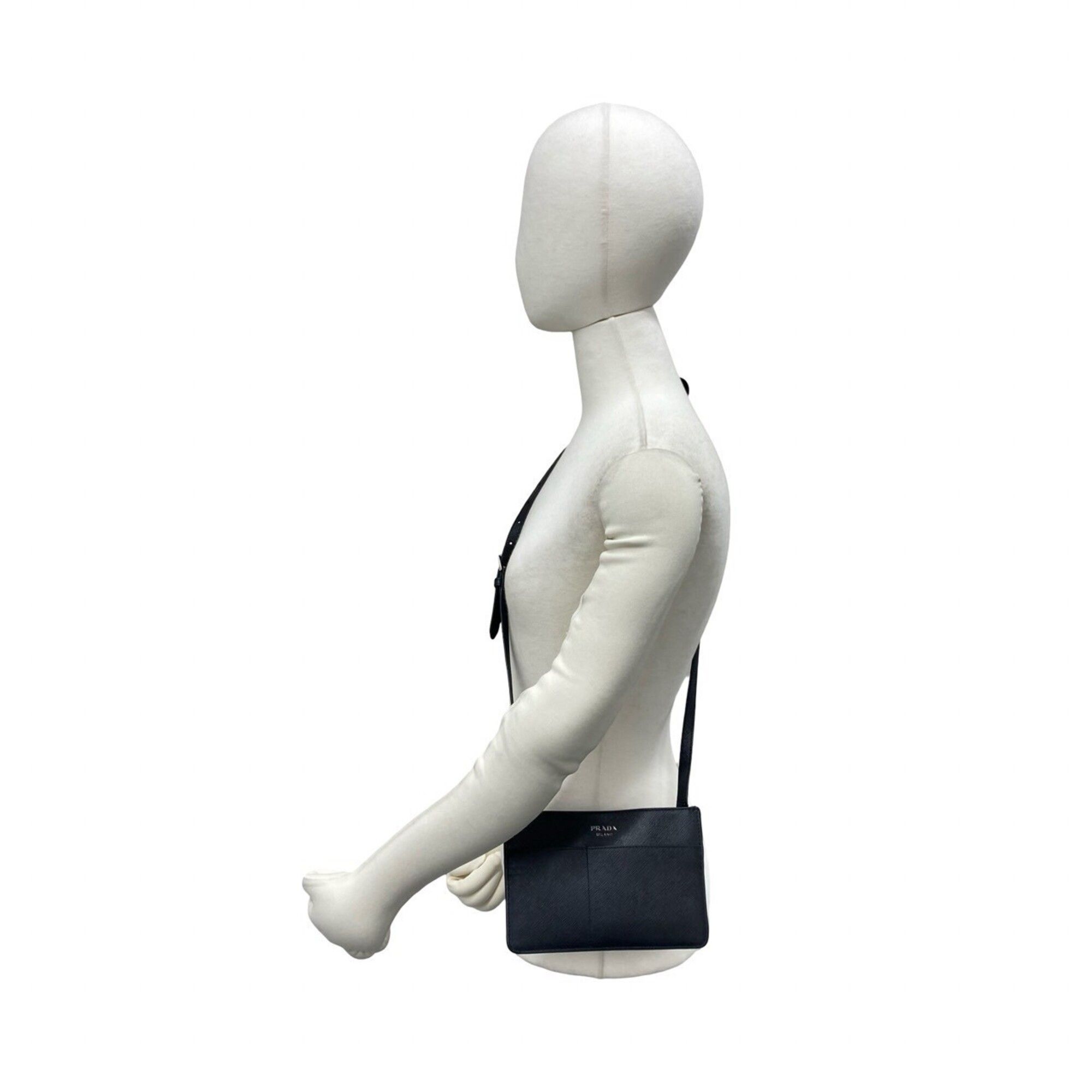 Leather Pochette Shoulder Bag (Pre-Owned) - Prada - Modalova