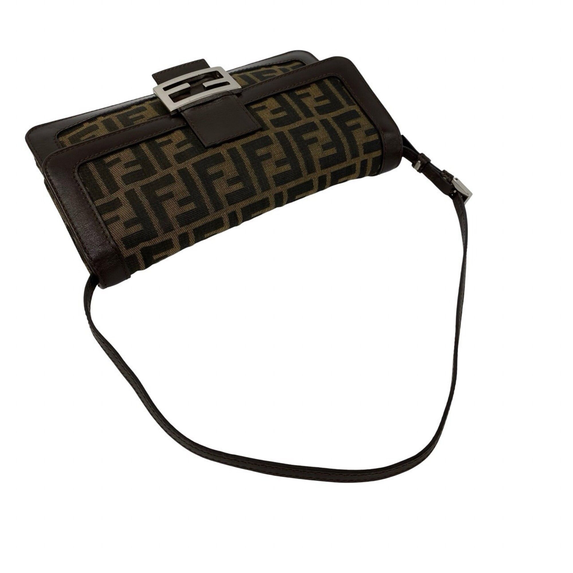 Leather Canvas Shoulder Bag (Pre-Owned) - Fendi - Modalova