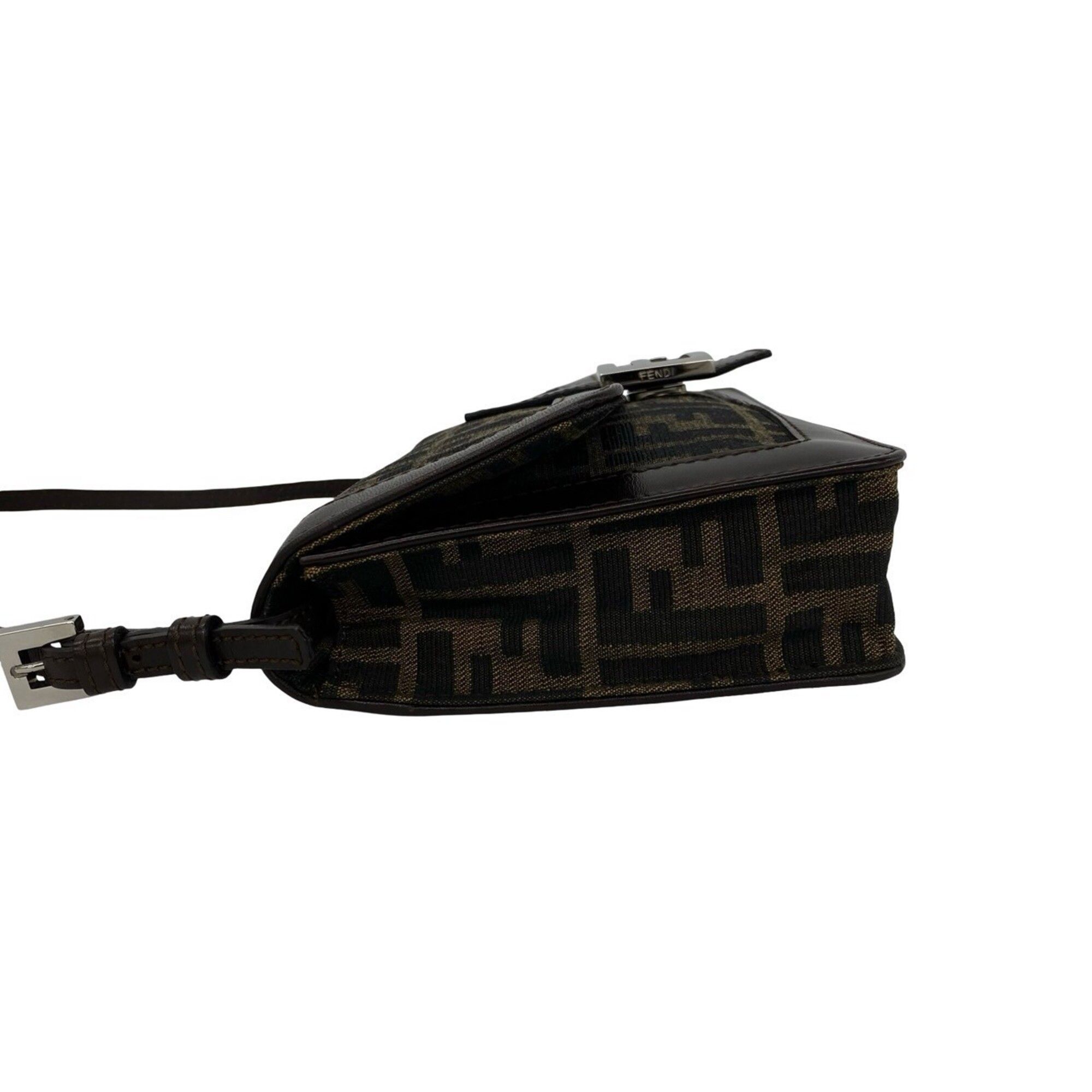 Leather Canvas Shoulder Bag (Pre-Owned) - Fendi - Modalova