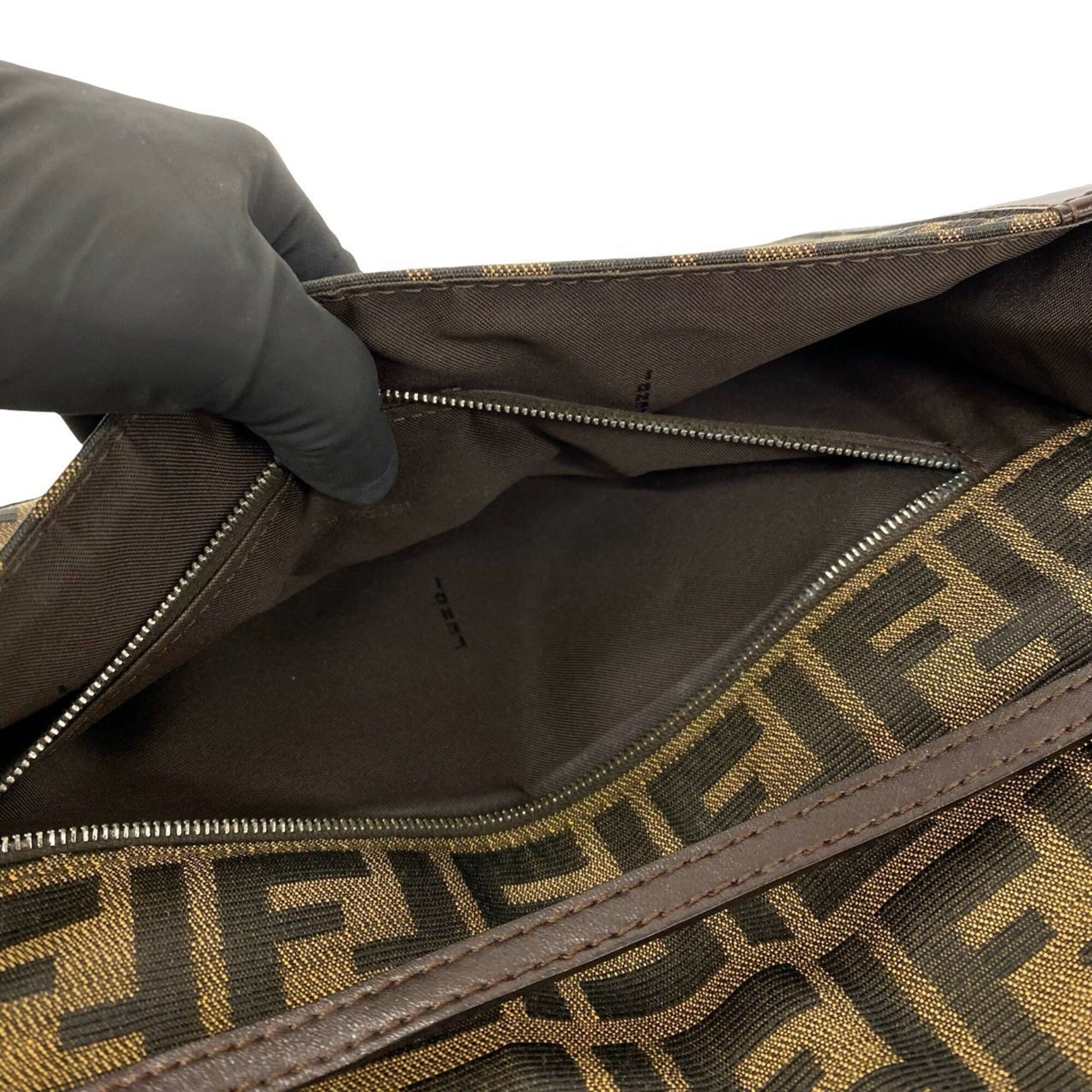 Leather Canvas Shoulder Bag (Pre-Owned) - Fendi - Modalova