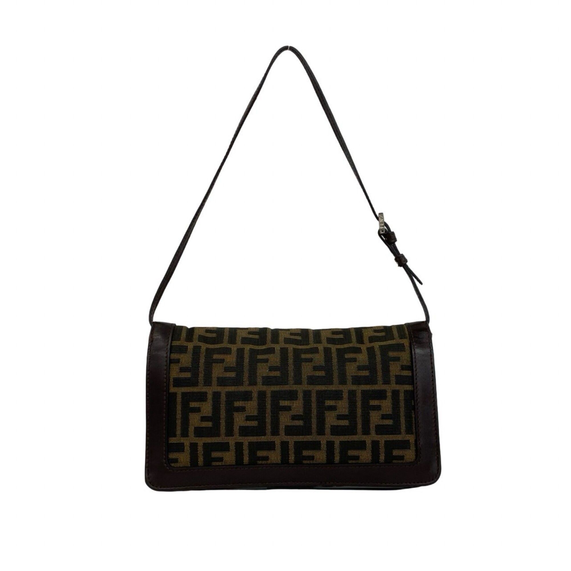 Leather Canvas Shoulder Bag (Pre-Owned) - Fendi - Modalova
