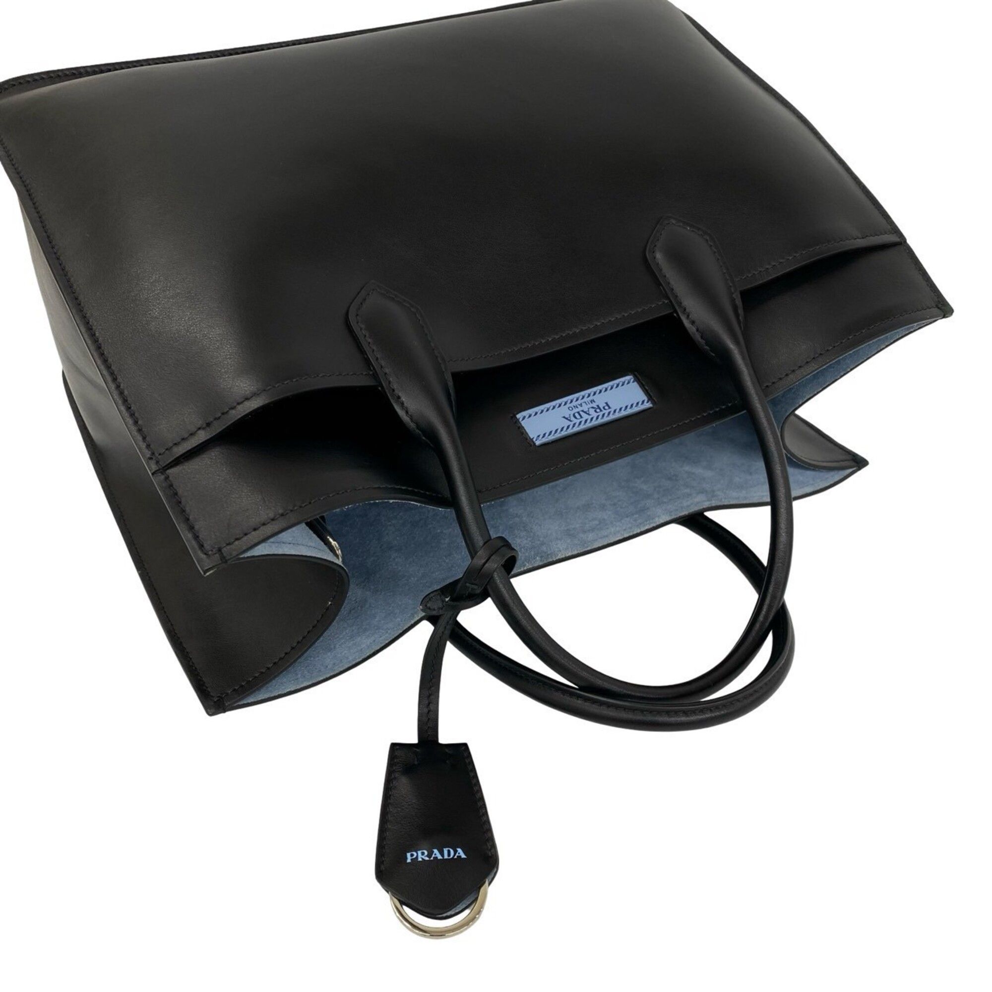 Leather Handbag Pouch Shoulder Bag Tote Bag (Pre-Owned) - Prada - Modalova