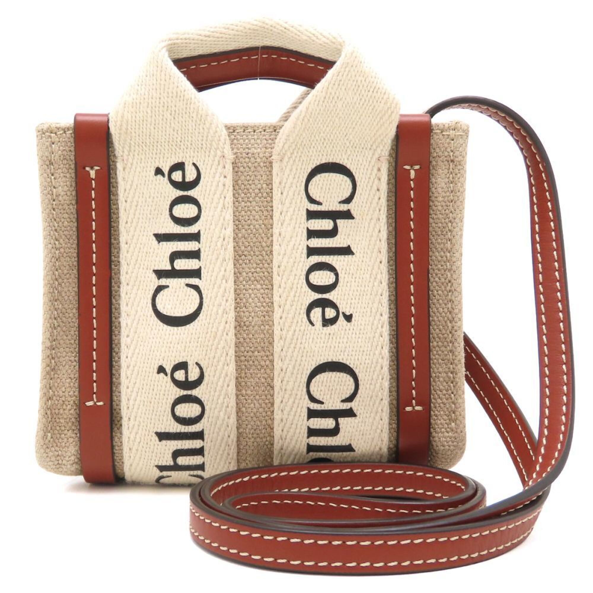 Linen Leather Shoulder Bag (Pre-Owned) - Chloé - Modalova