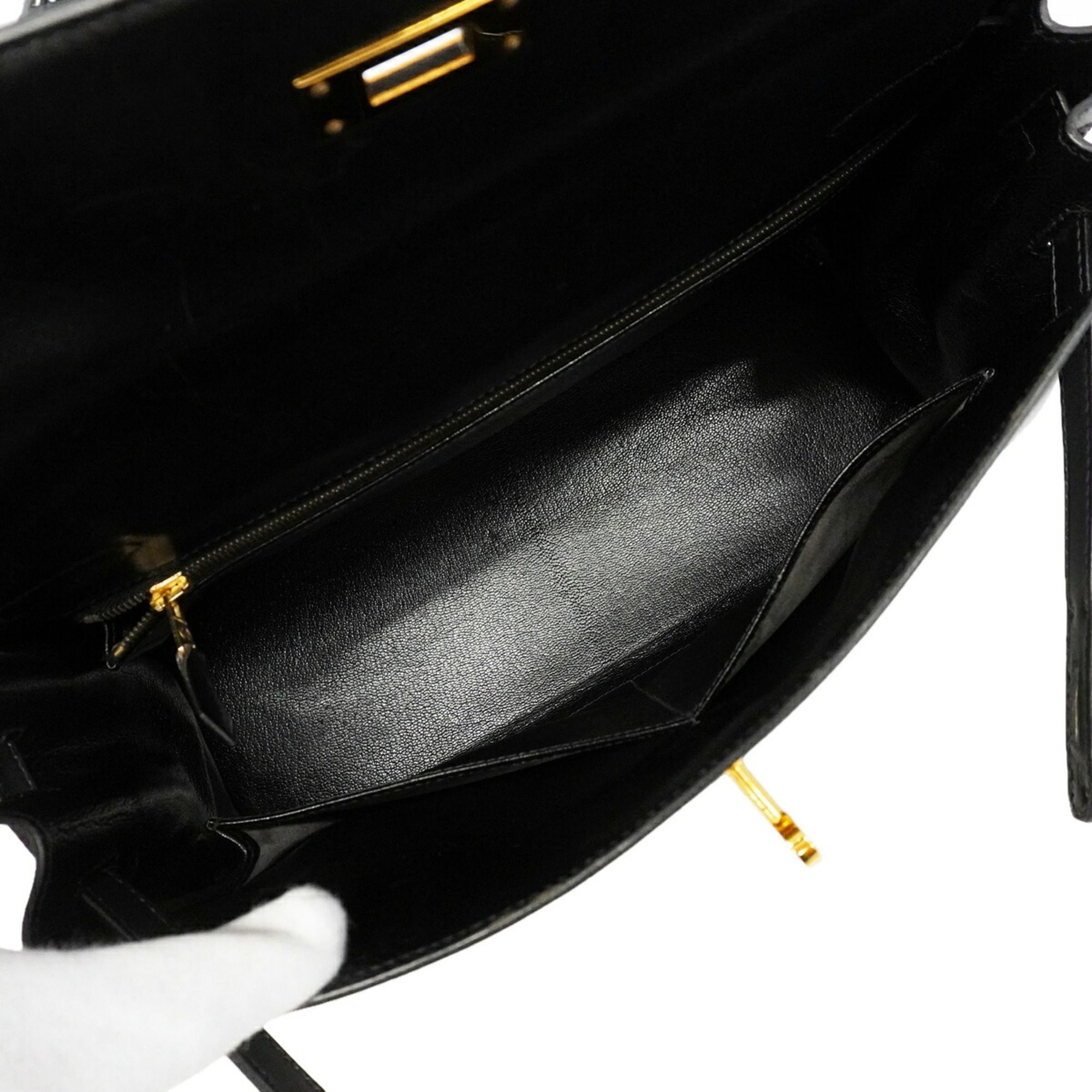 Box Calf Leather Handbag (Pre-Owned) - Hermes - Modalova