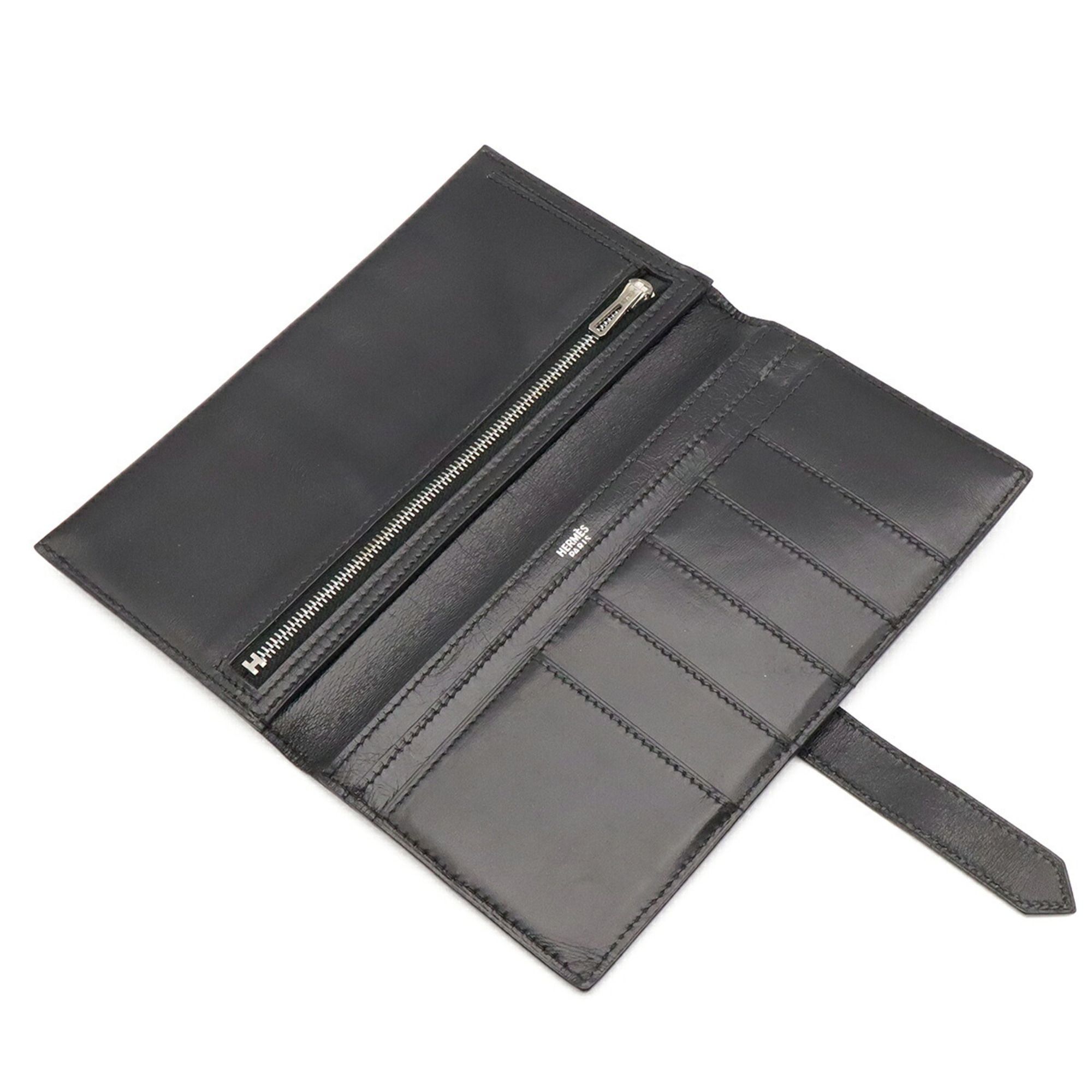 Box Calf Leather Long Wallet (Bi-Fold) (Pre-Owned) - Hermes - Modalova