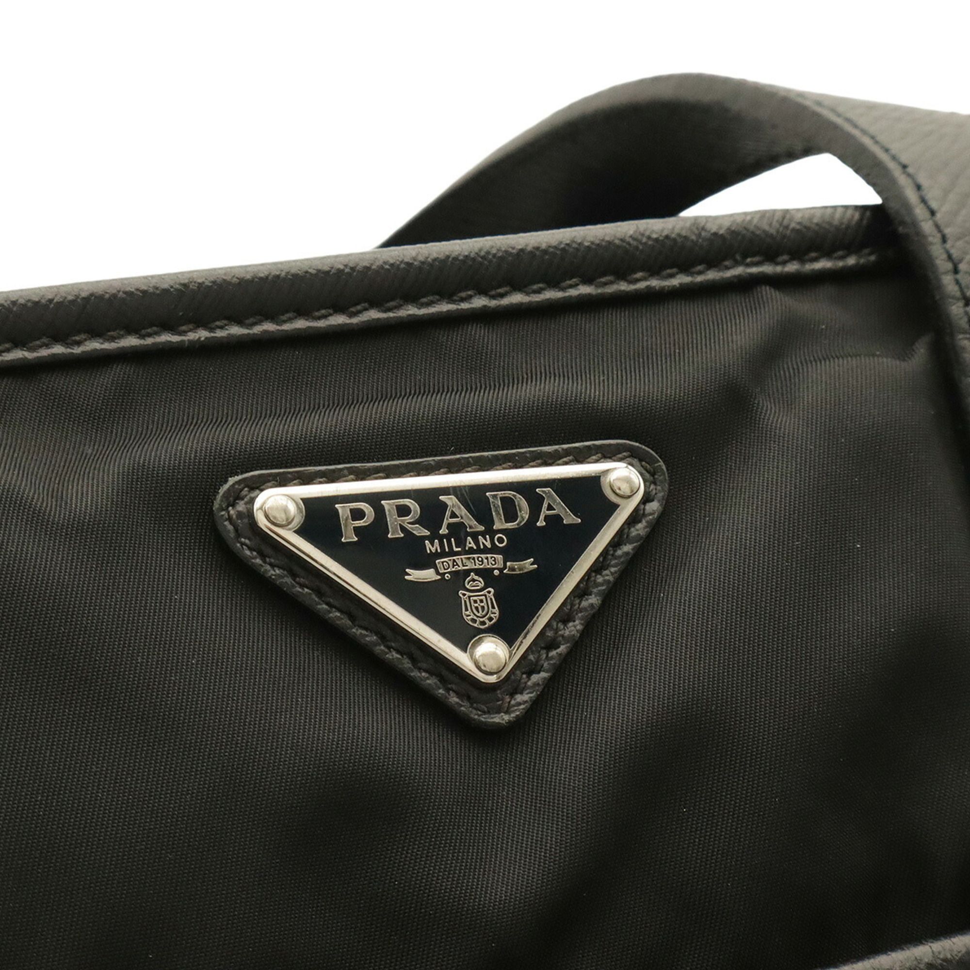 Nylon Leather Handbag Shoulder Bag Tote Bag (Pre-Owned) - Prada - Modalova