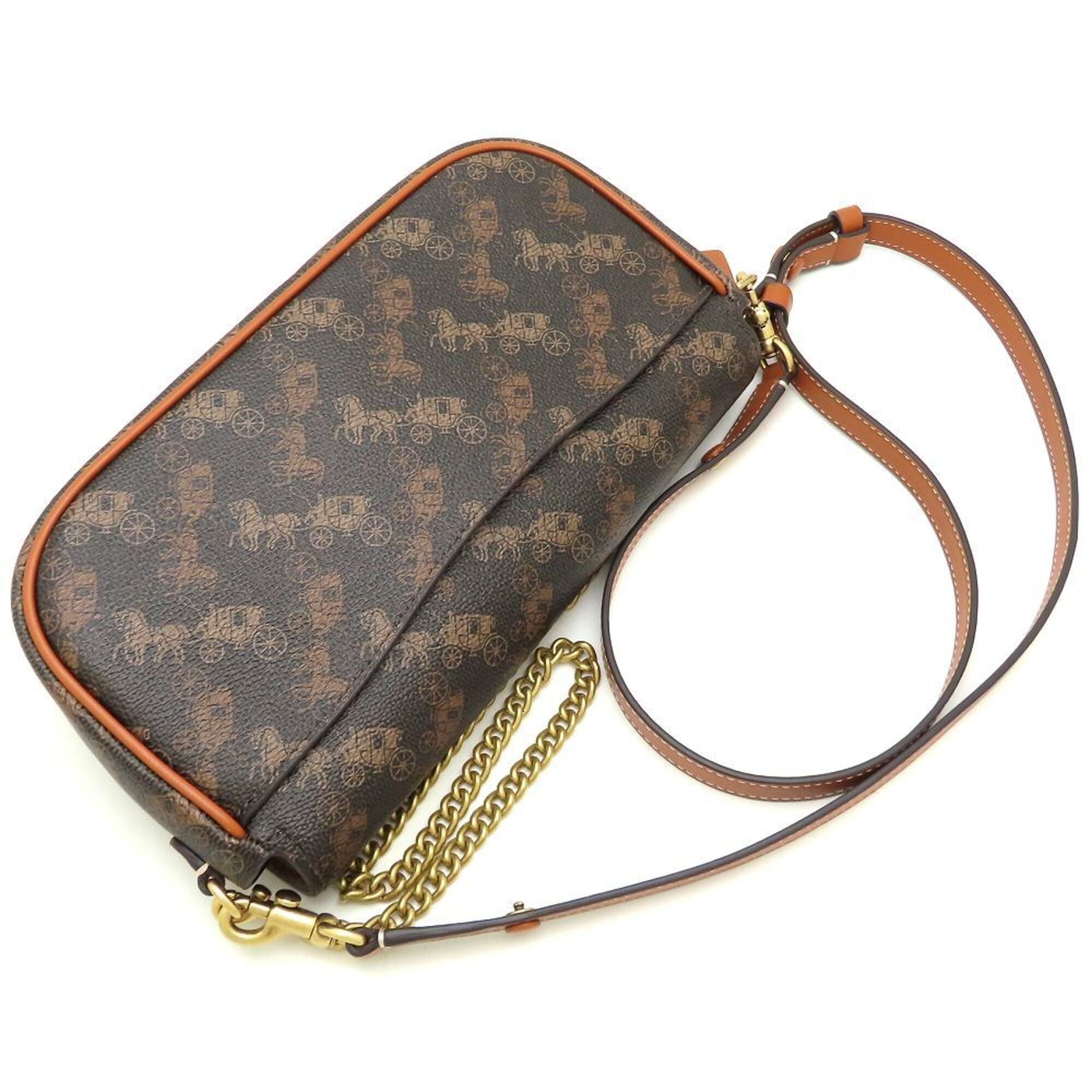 Coated Canvas Leather Shoulder Bag (Pre-Owned) - Coach - Modalova