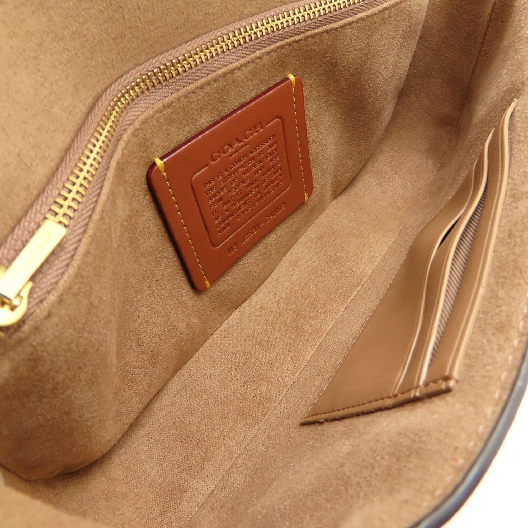 Coated Canvas Leather Shoulder Bag (Pre-Owned) - Coach - Modalova