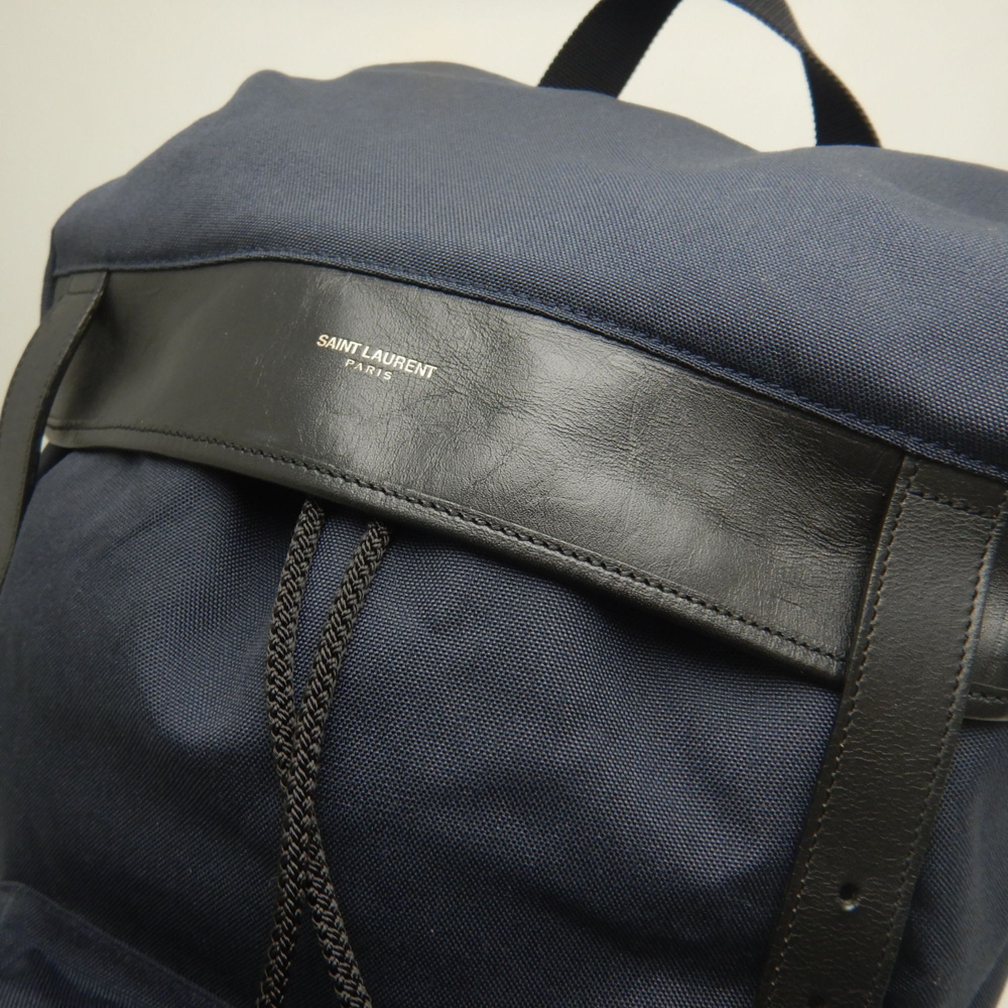 Canvas Leather Backpack (Pre-Owned) - Yves Saint Laurent - Modalova