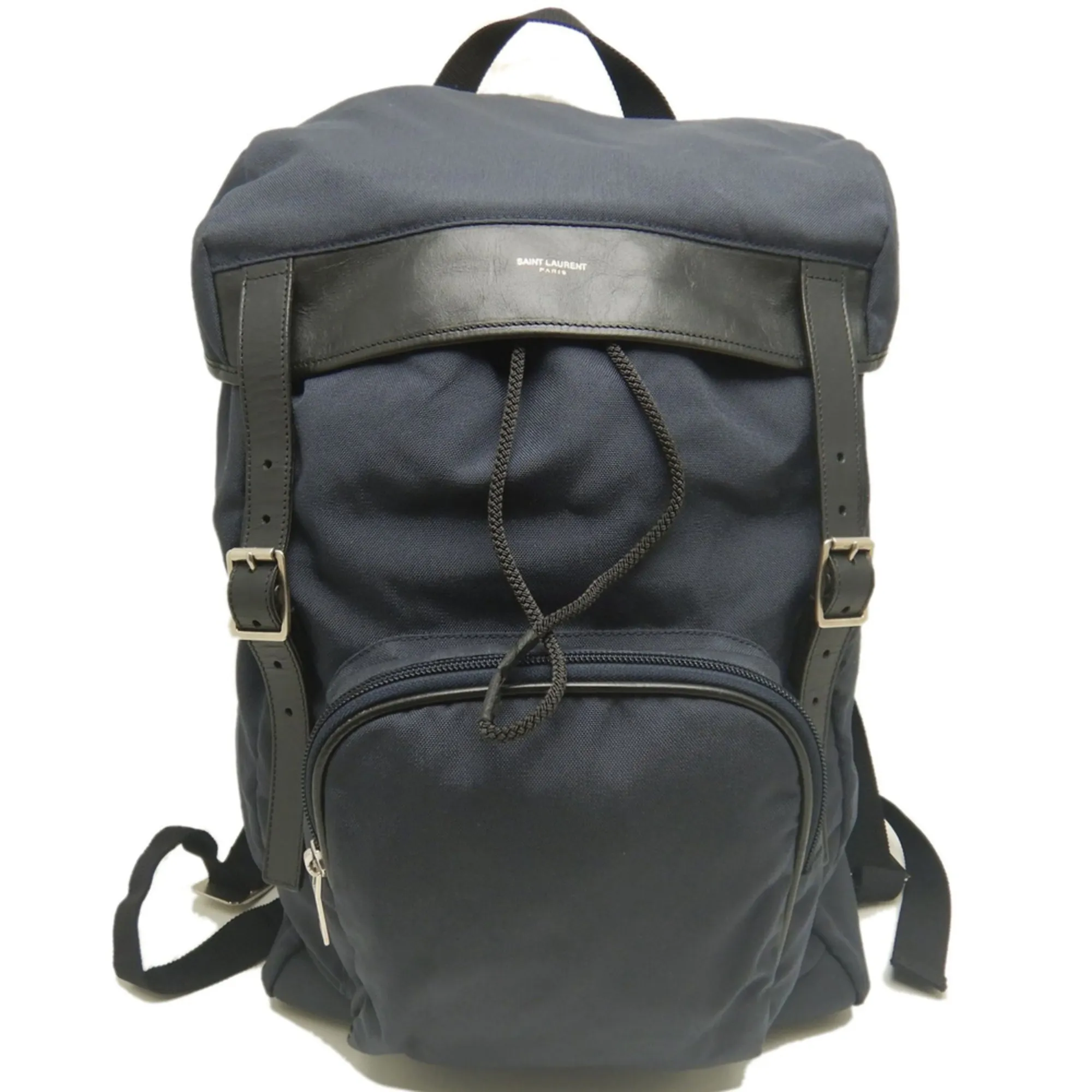 Canvas Leather Backpack (Pre-Owned) - Yves Saint Laurent - Modalova