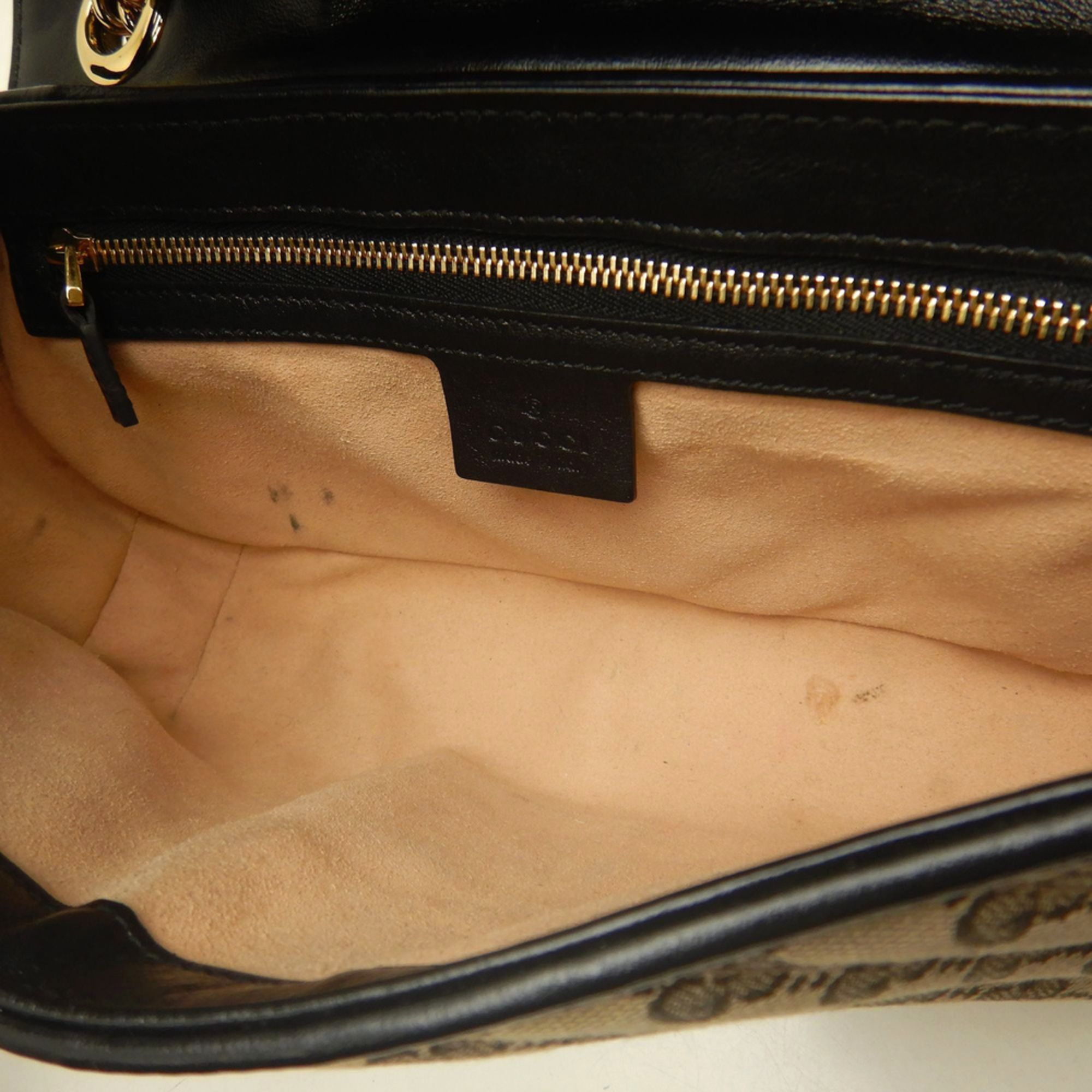 Gg Canvas Leather Shoulder Bag (Pre-Owned) - Gucci - Modalova