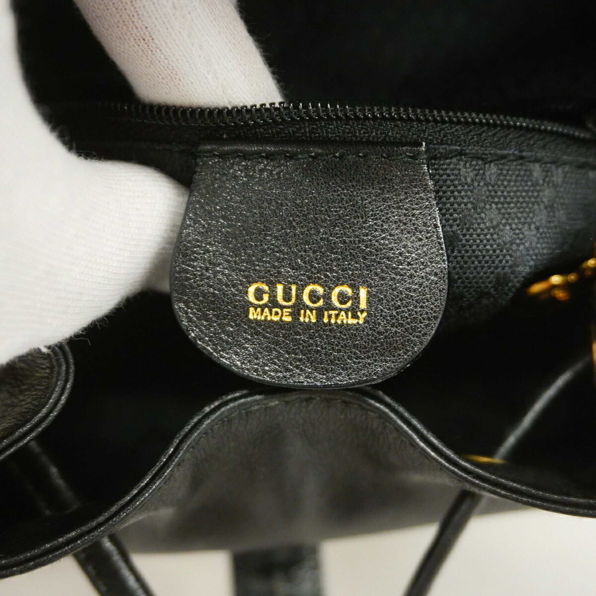 Leather Backpack (Pre-Owned) - Gucci - Modalova