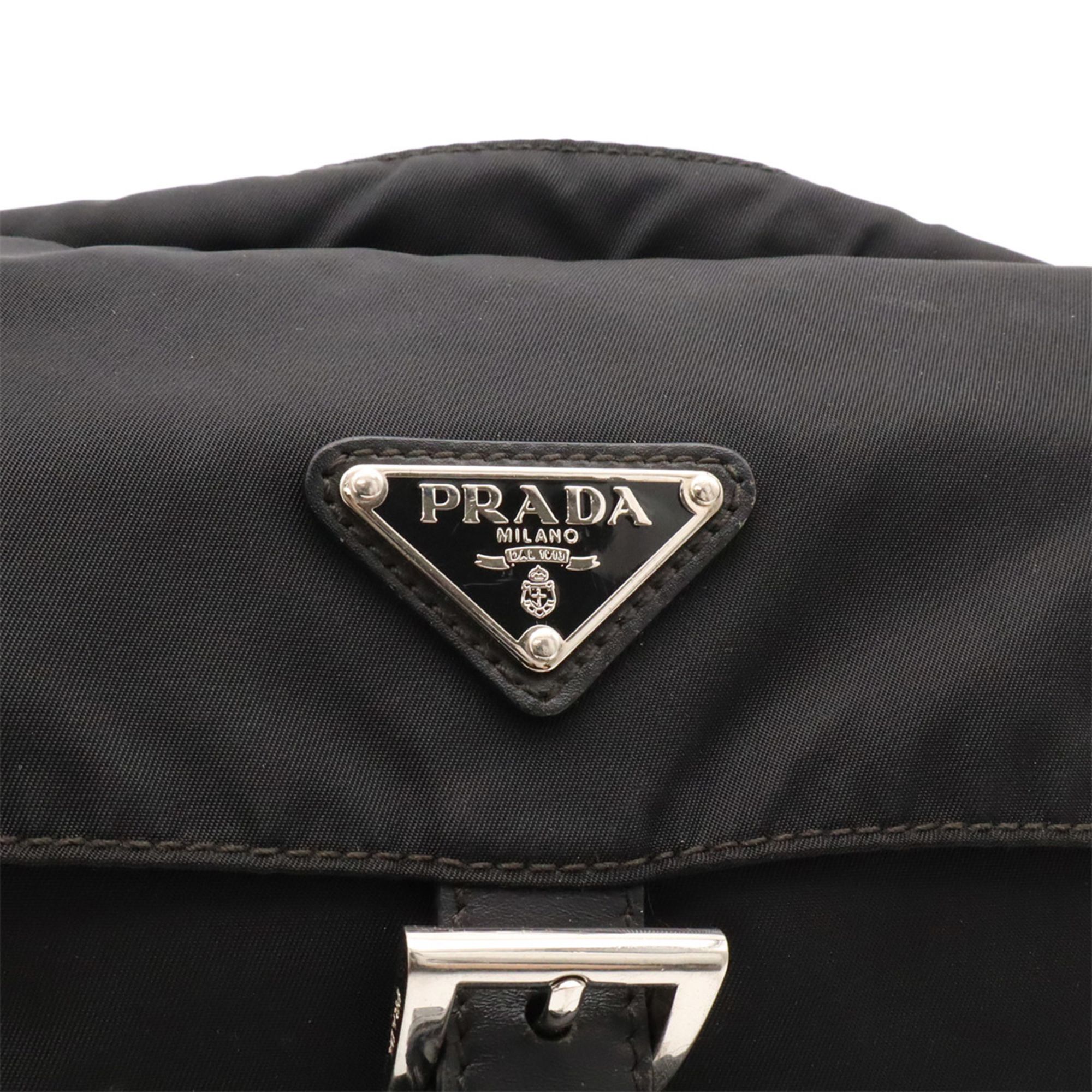 Nylon Leather Pochette Shoulder Bag (Pre-Owned) - Prada - Modalova