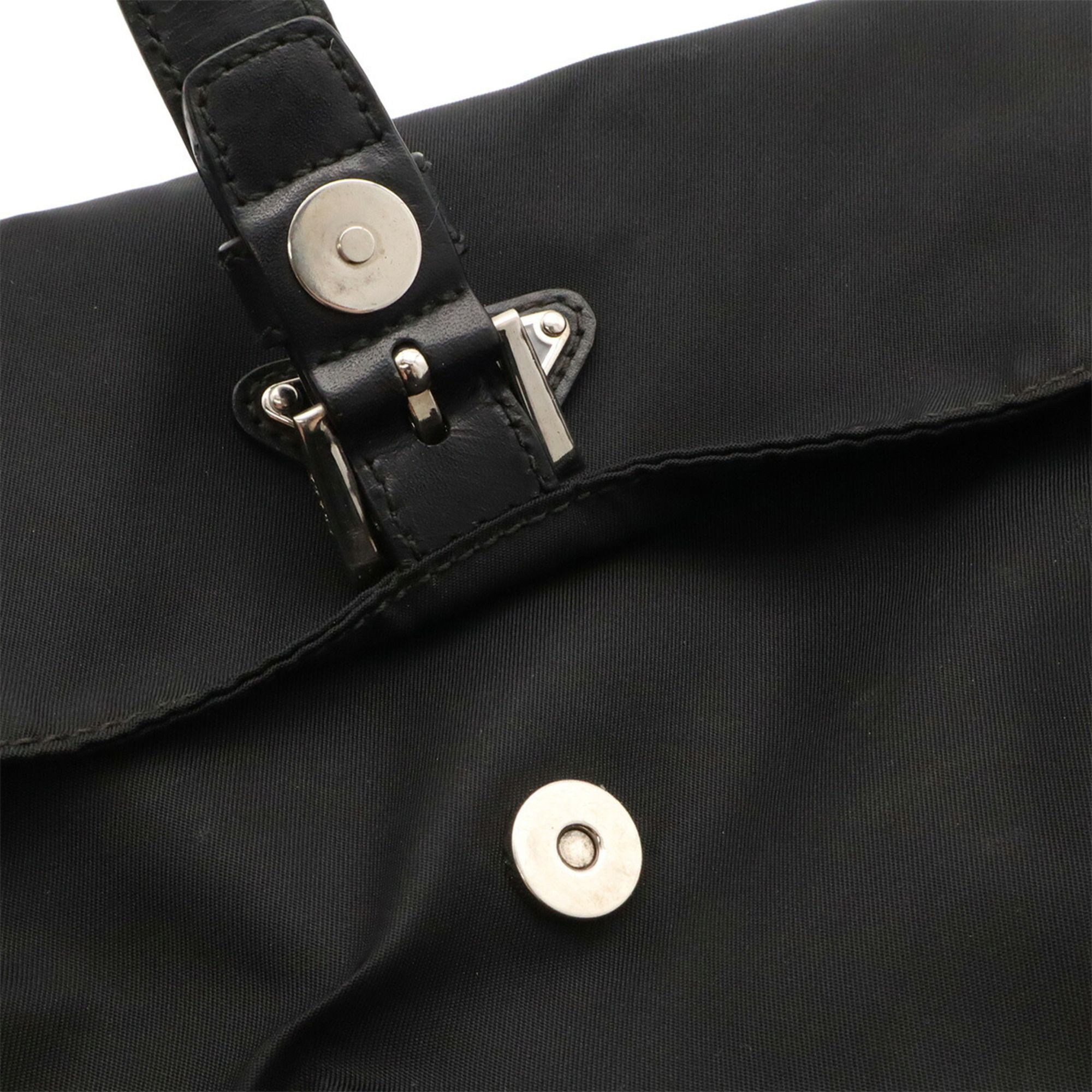 Nylon Leather Pochette Shoulder Bag (Pre-Owned) - Prada - Modalova