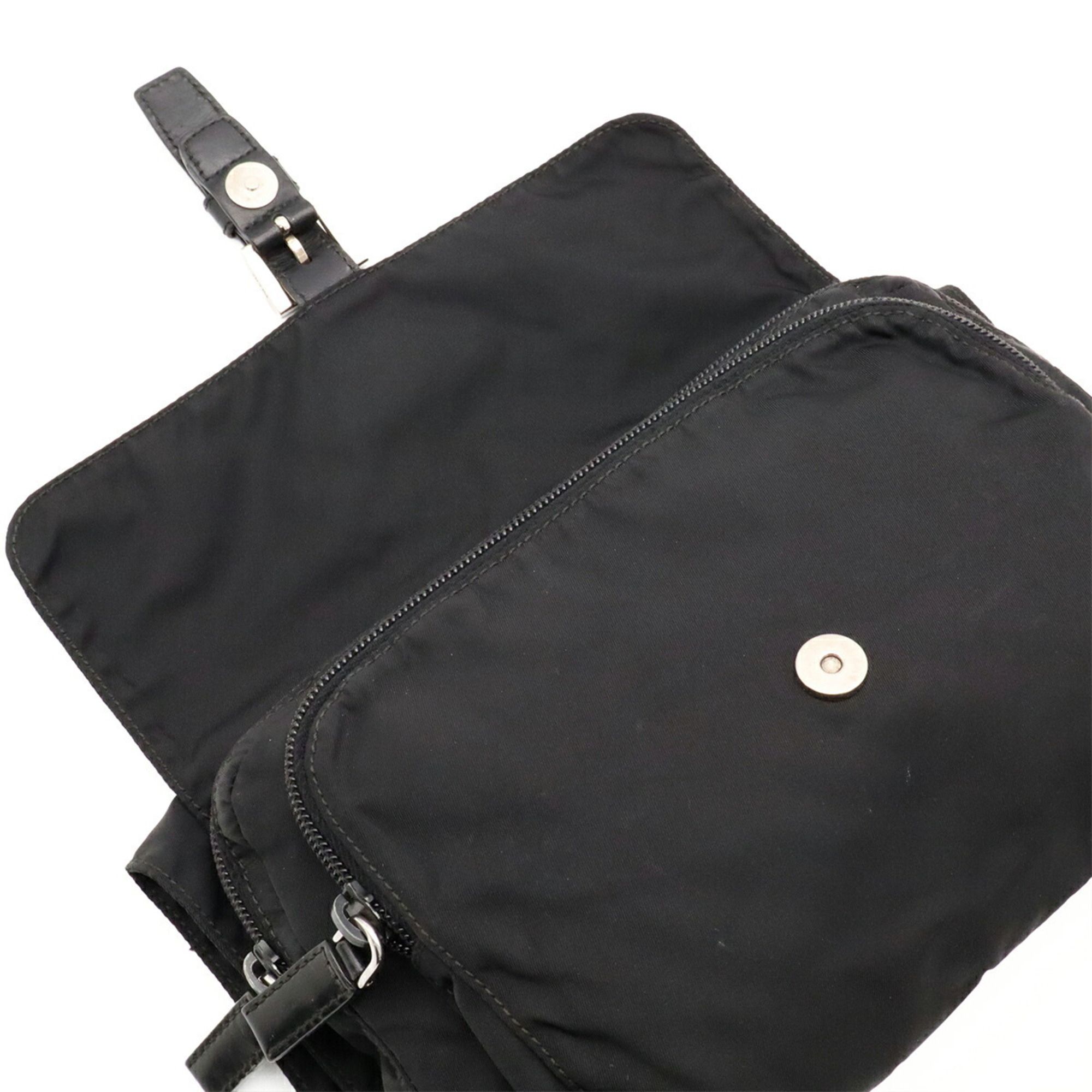 Nylon Leather Pochette Shoulder Bag (Pre-Owned) - Prada - Modalova