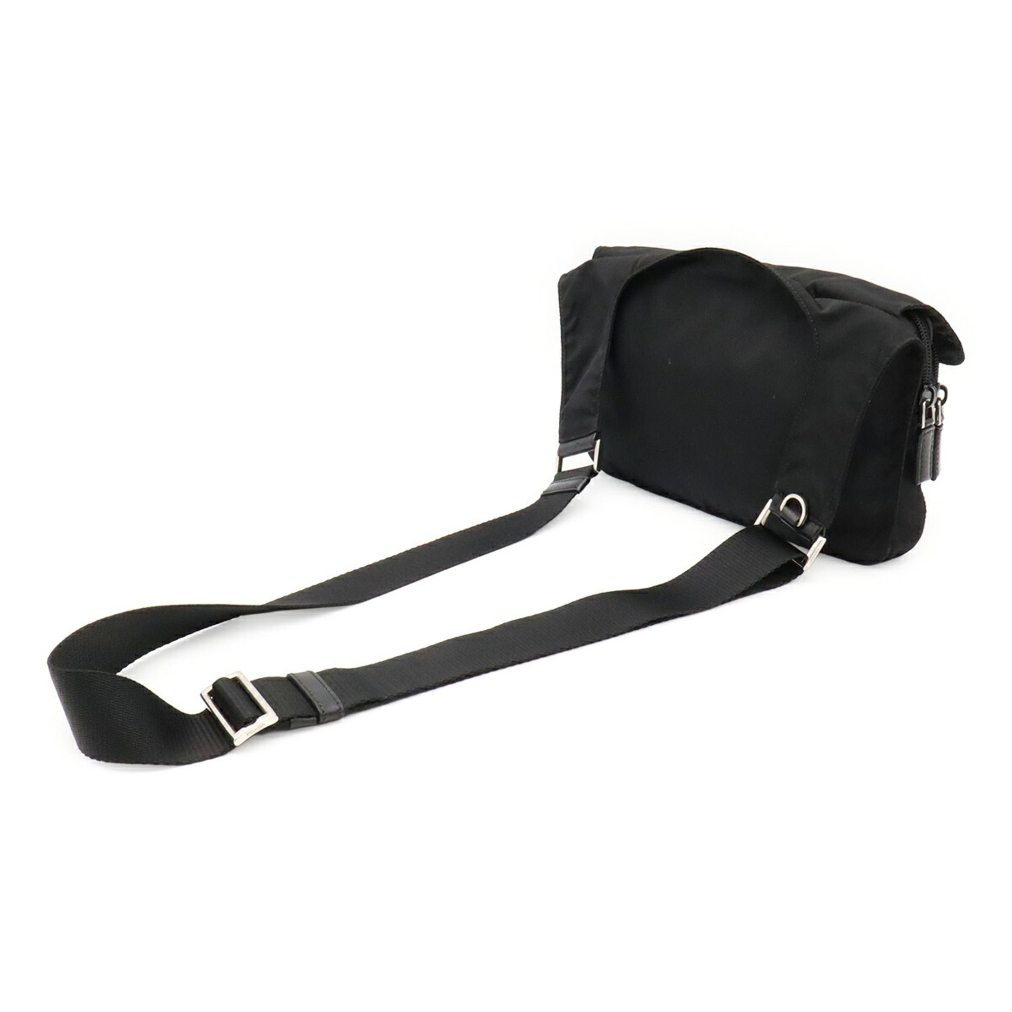 Nylon Leather Pochette Shoulder Bag (Pre-Owned) - Prada - Modalova