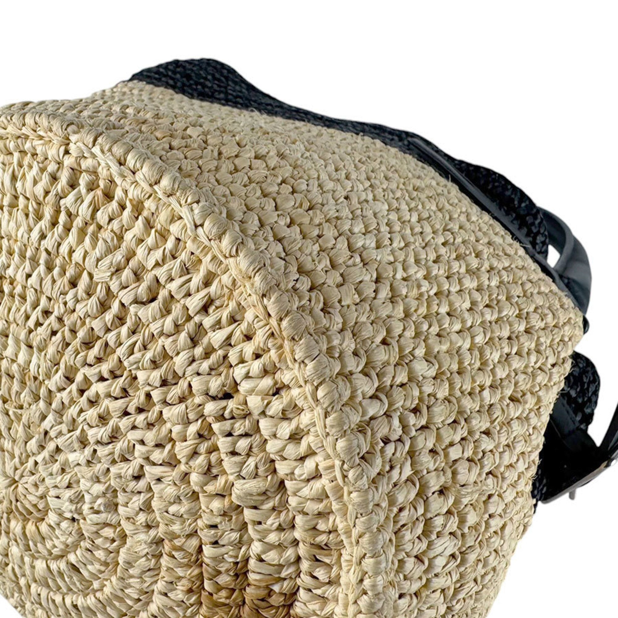 Raffia Leather Handbag Shoulder Bag (Pre-Owned) - Celine - Modalova