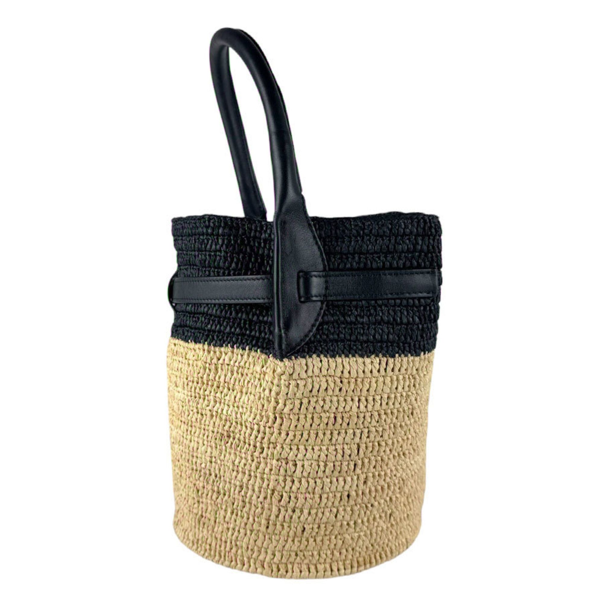 Raffia Leather Handbag Shoulder Bag (Pre-Owned) - Celine - Modalova