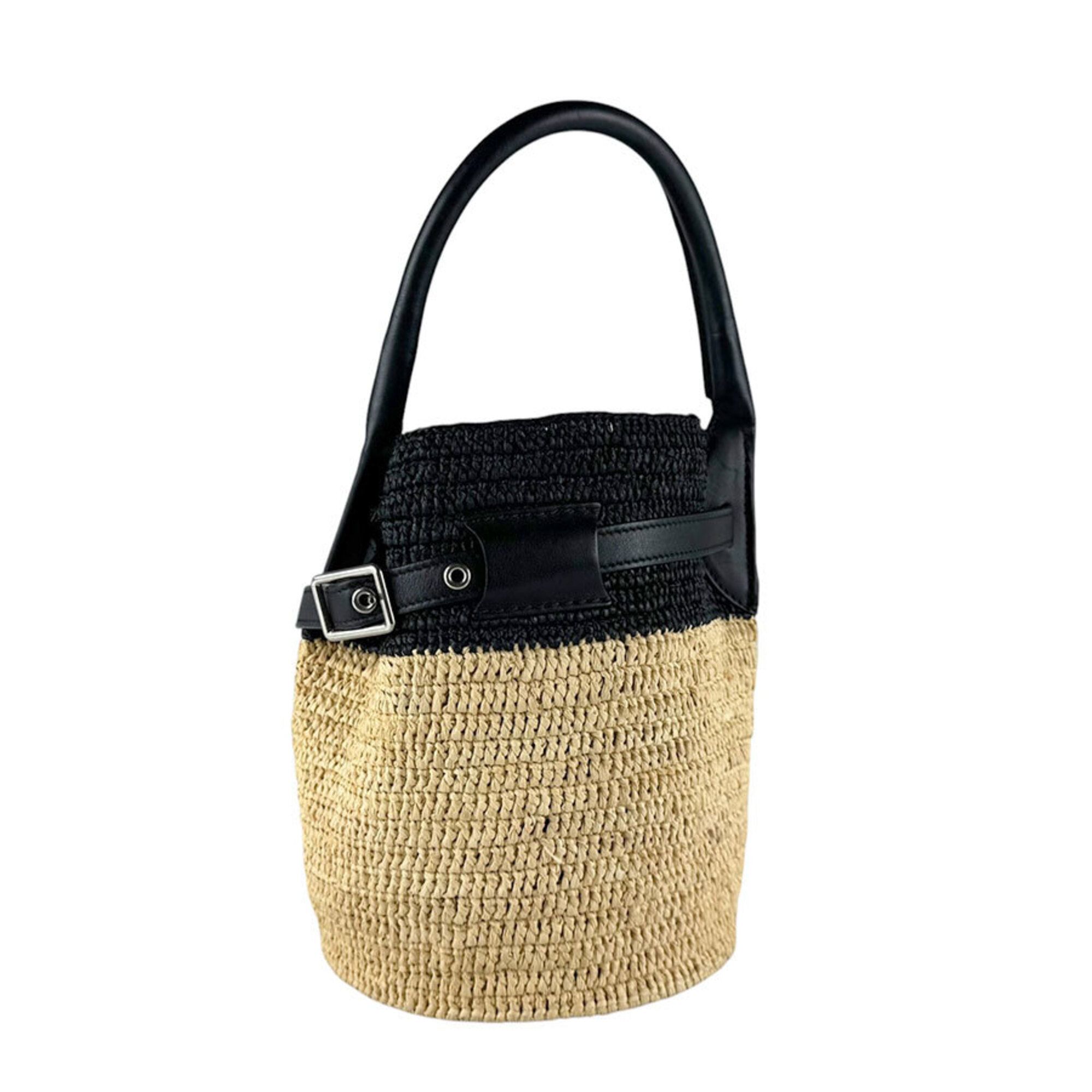 Raffia Leather Handbag Shoulder Bag (Pre-Owned) - Celine - Modalova