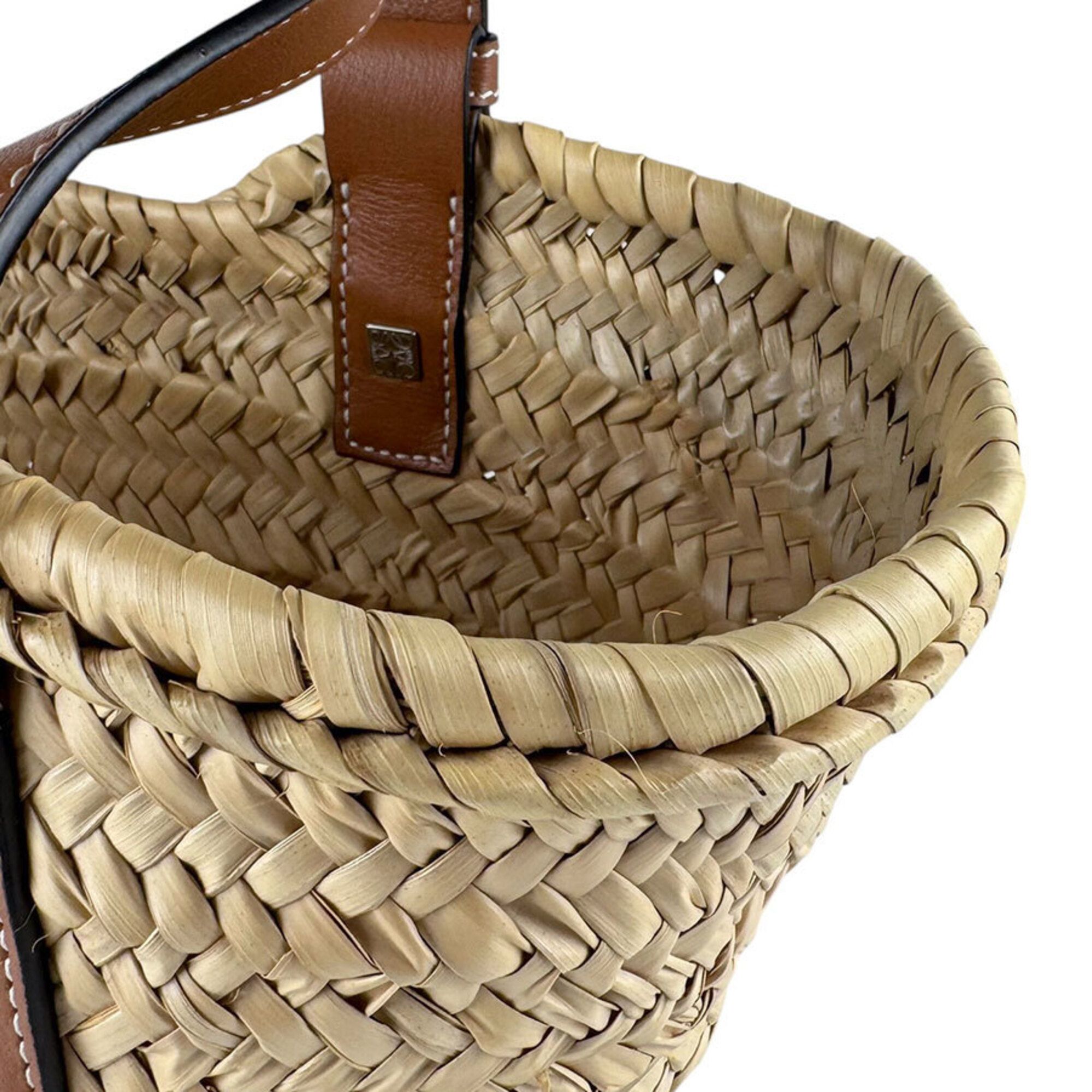 Raffia Canvas Basket Handbag Pouch (Pre-Owned) - Loewe - Modalova