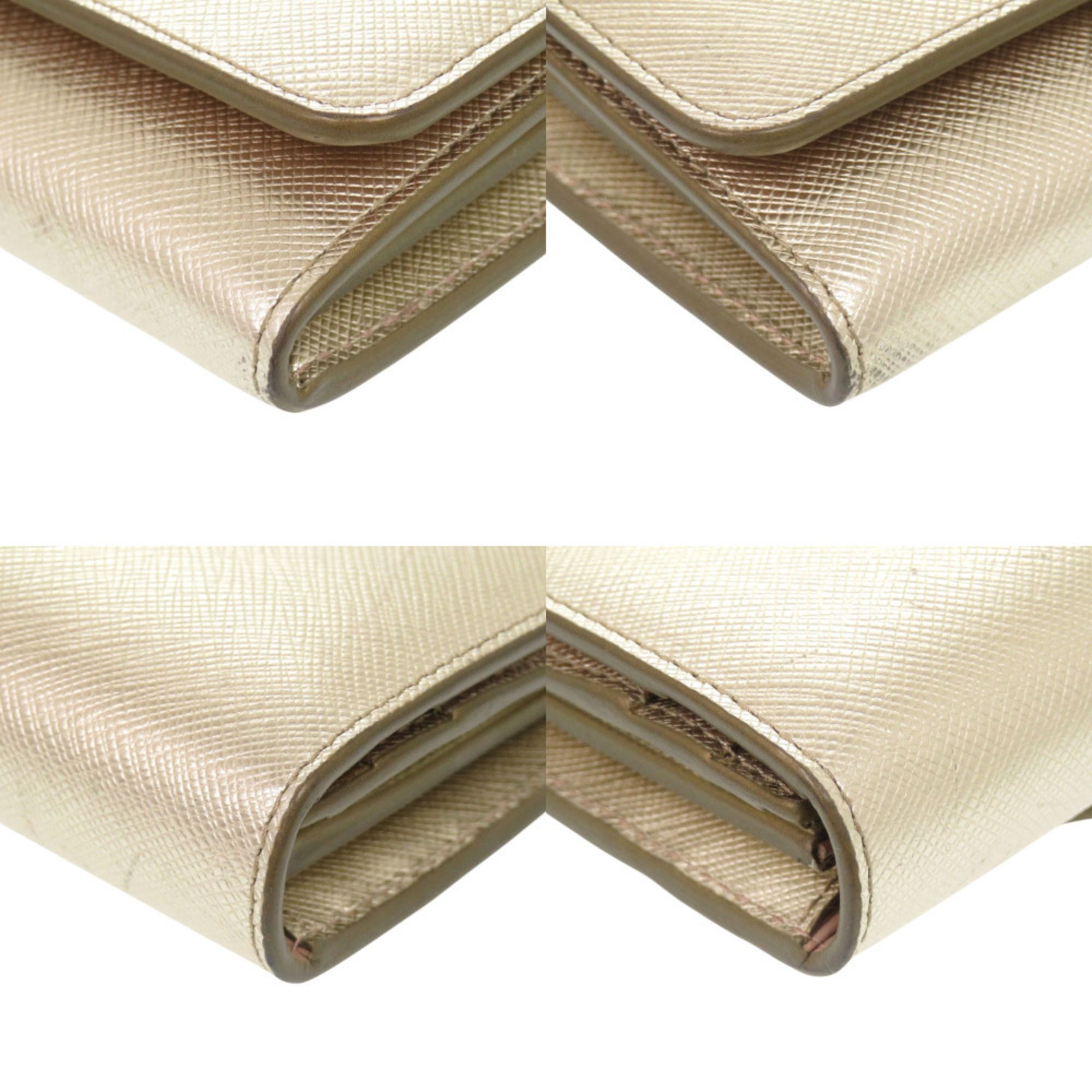 Leather Long Wallet (Bi-Fold) (Pre-Owned) - Prada - Modalova
