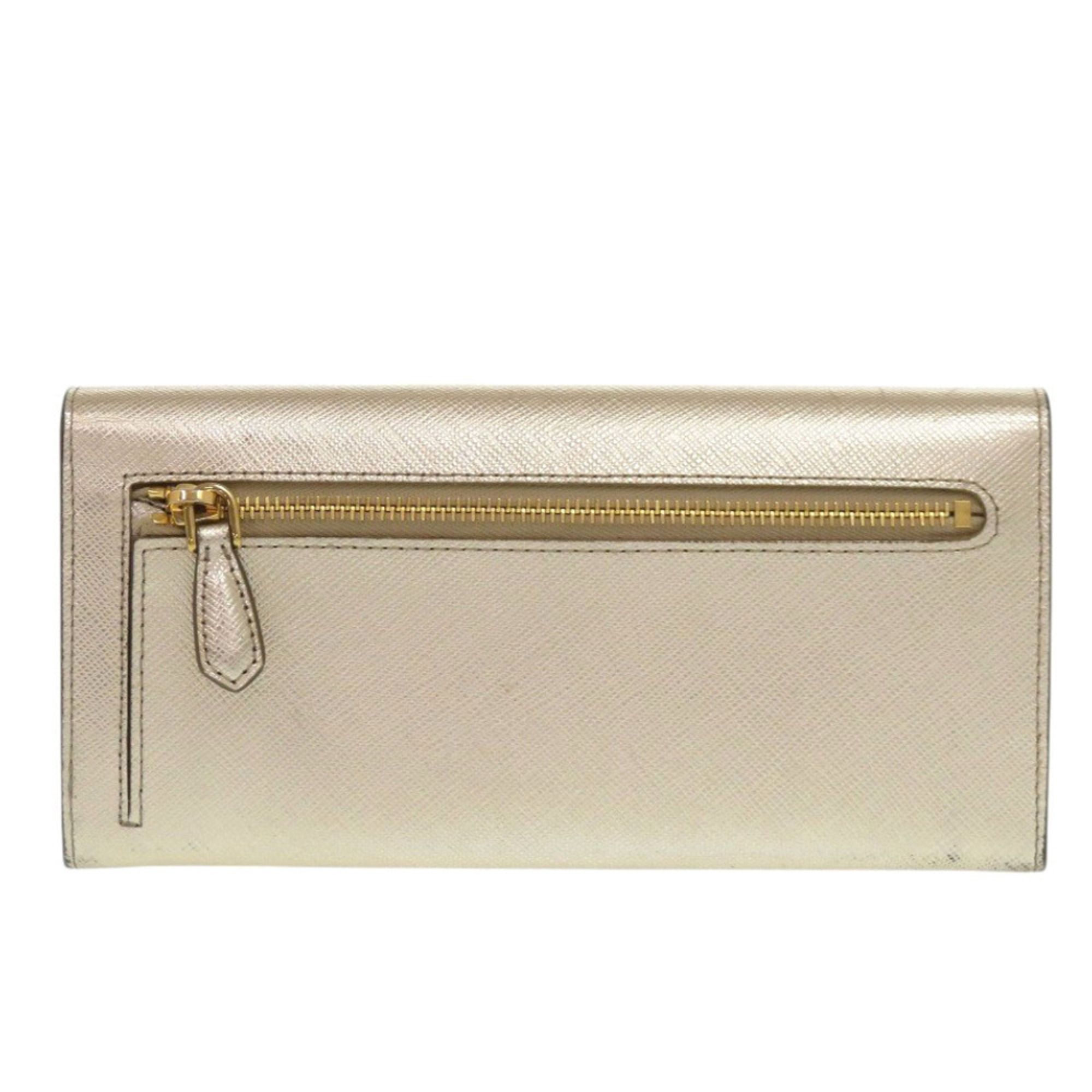 Leather Long Wallet (Bi-Fold) (Pre-Owned) - Prada - Modalova