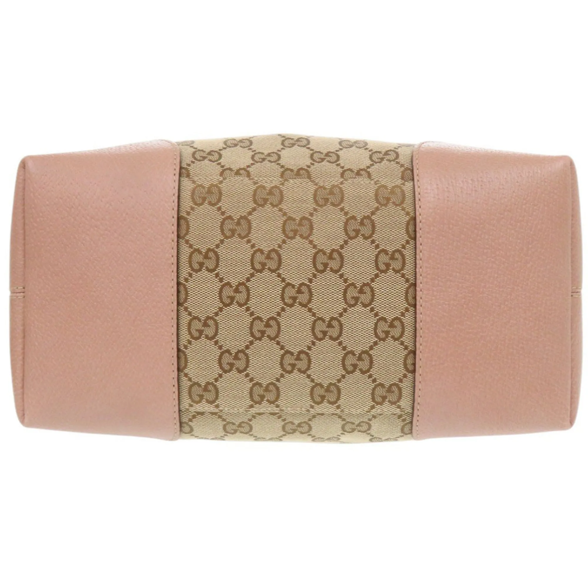Gg Canvas Leather Handbag (Pre-Owned) - Gucci - Modalova