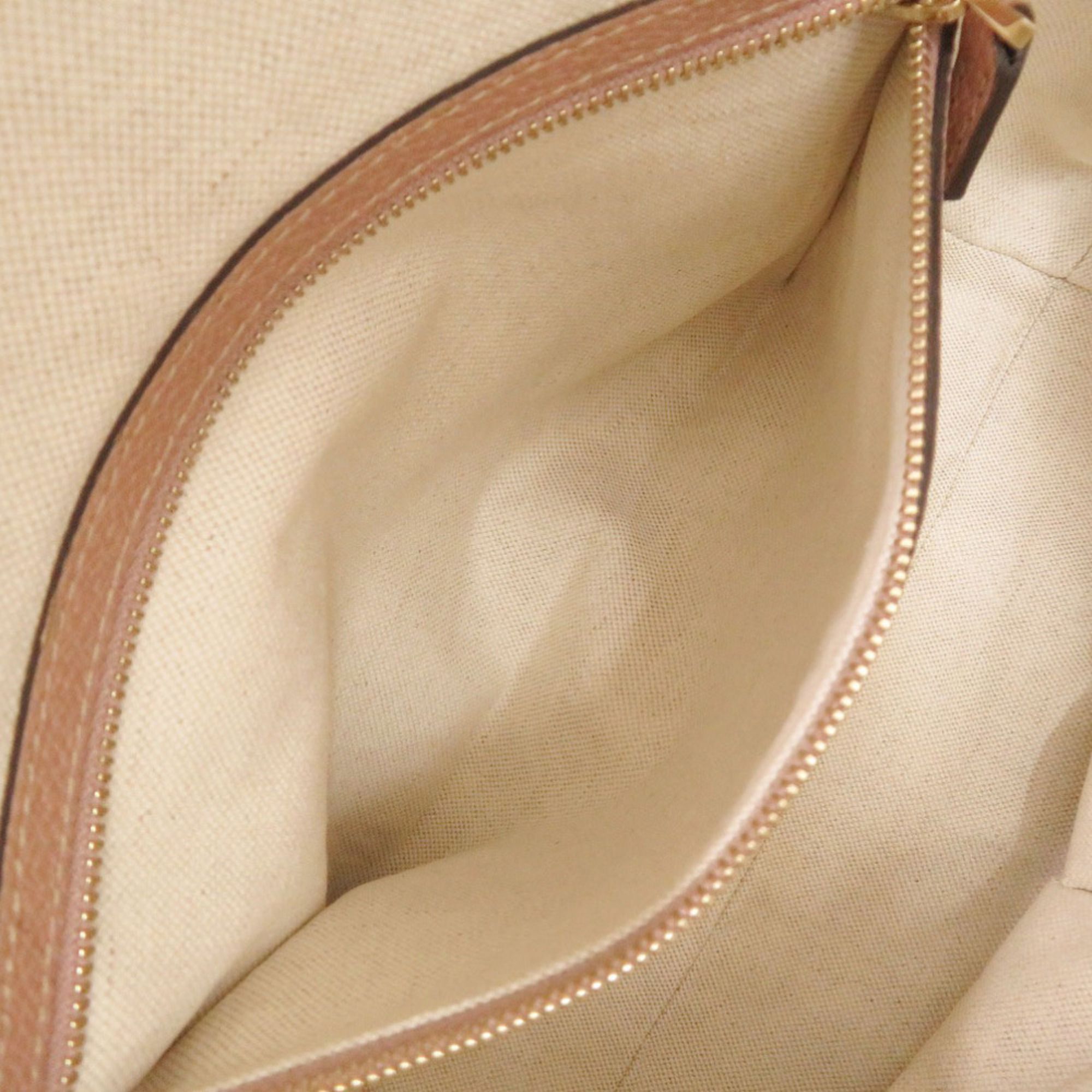 Gg Canvas Leather Handbag (Pre-Owned) - Gucci - Modalova